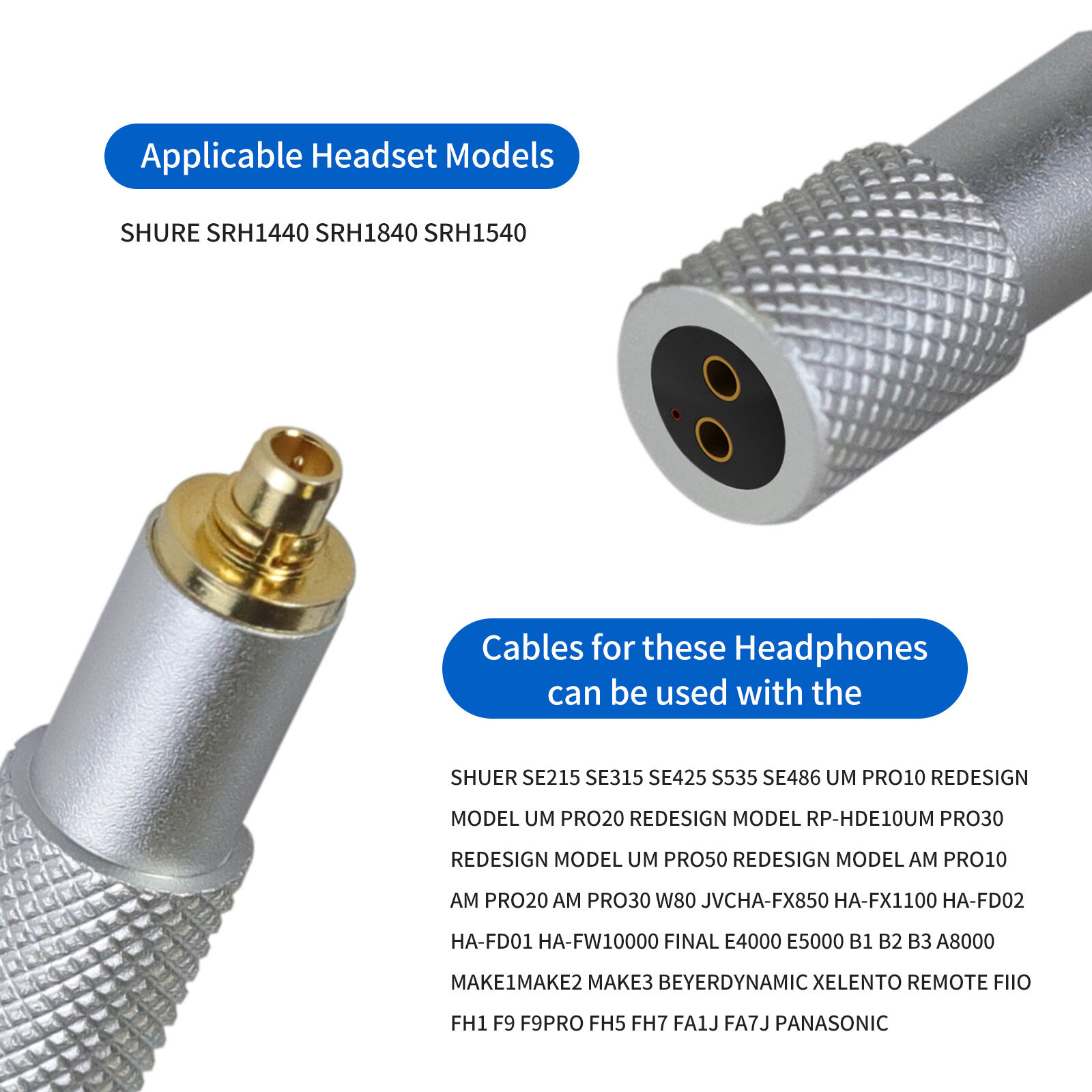 Shure1840 revolution 0.78 female adapter - 图片3