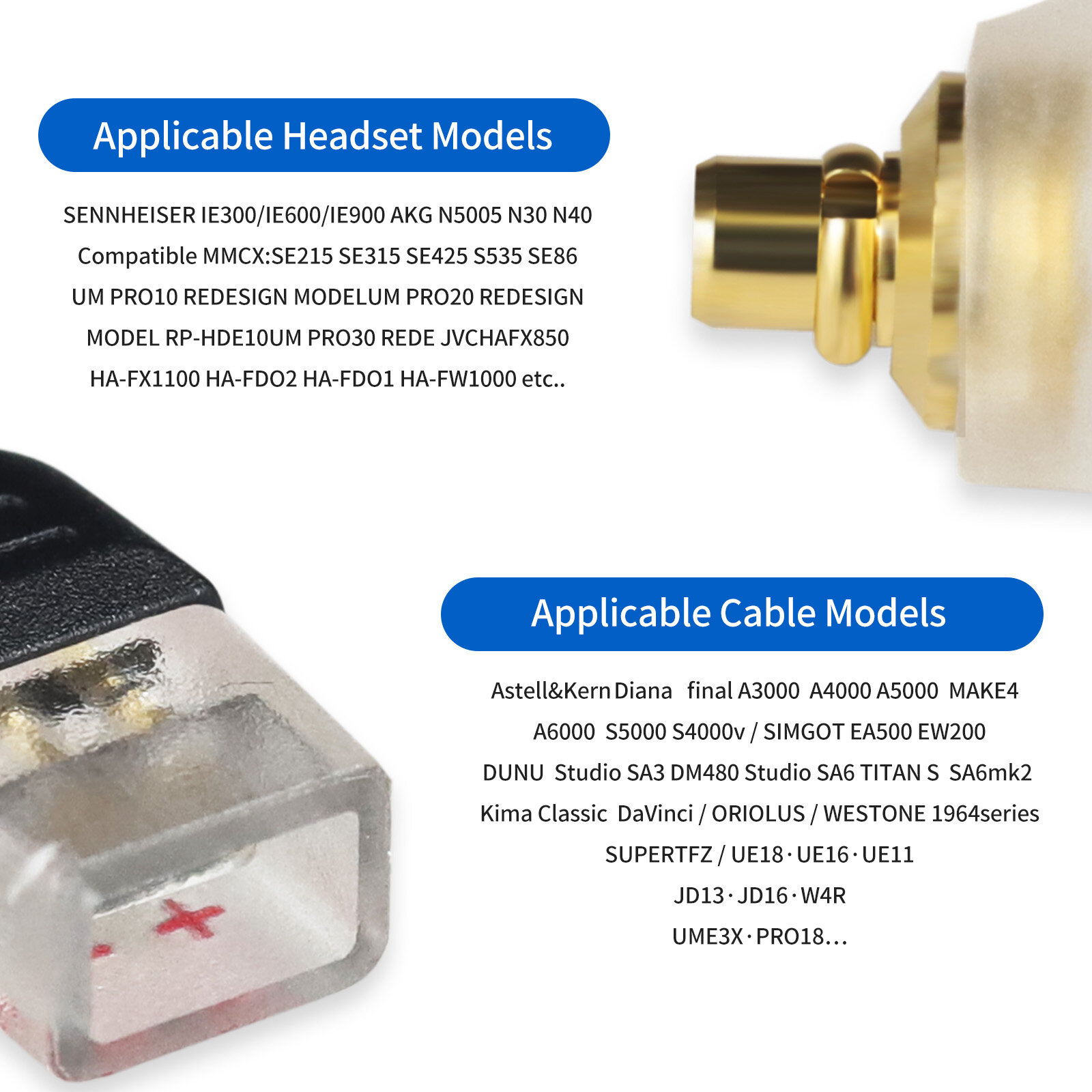 IE300 revolution 0.78 concave female adapter - 图片3