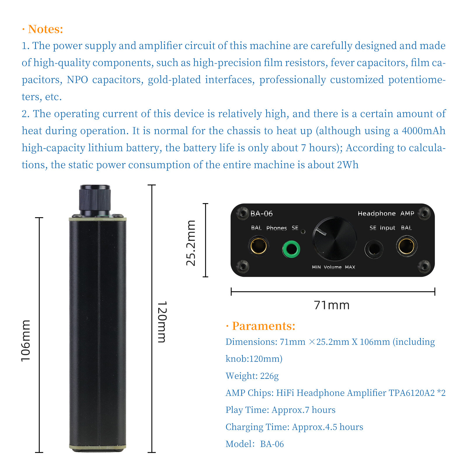 BA-06 Balanced Headphone Amplifier - 图片6