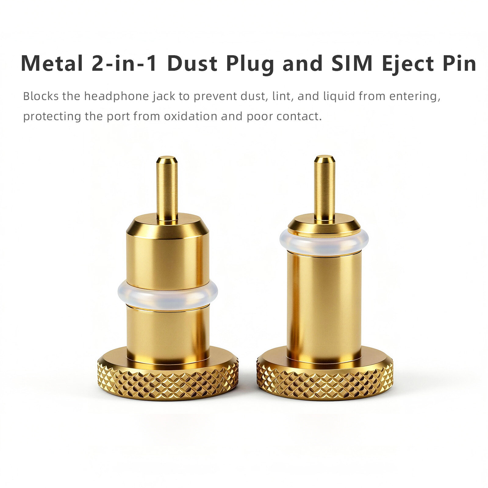 DC44 DC35 Pure Copper Earphone Dust Stopper Phone Card Retrieval Needle 2-in-1 - 图片3