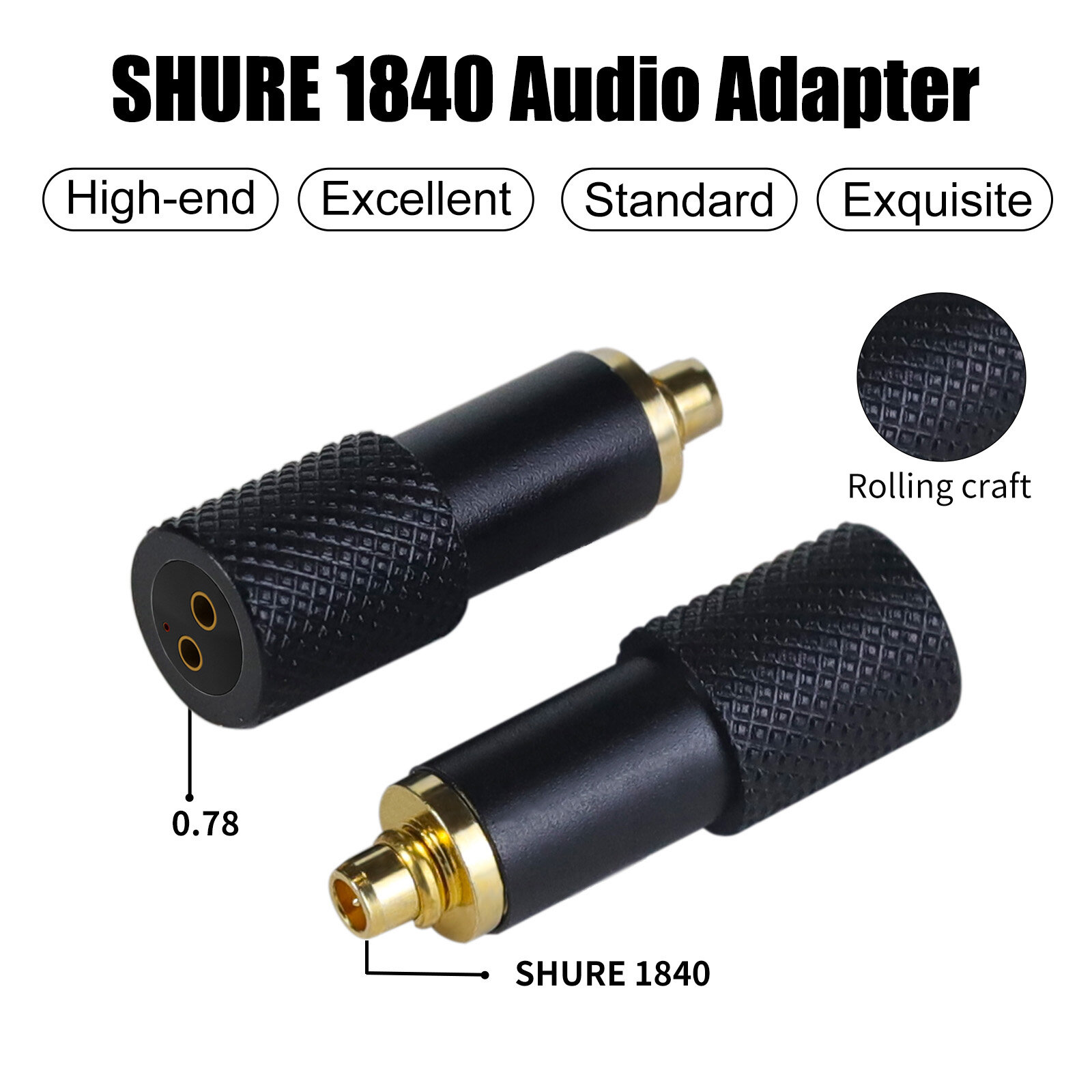 Shure1840 revolution 0.78 female adapter - 图片5