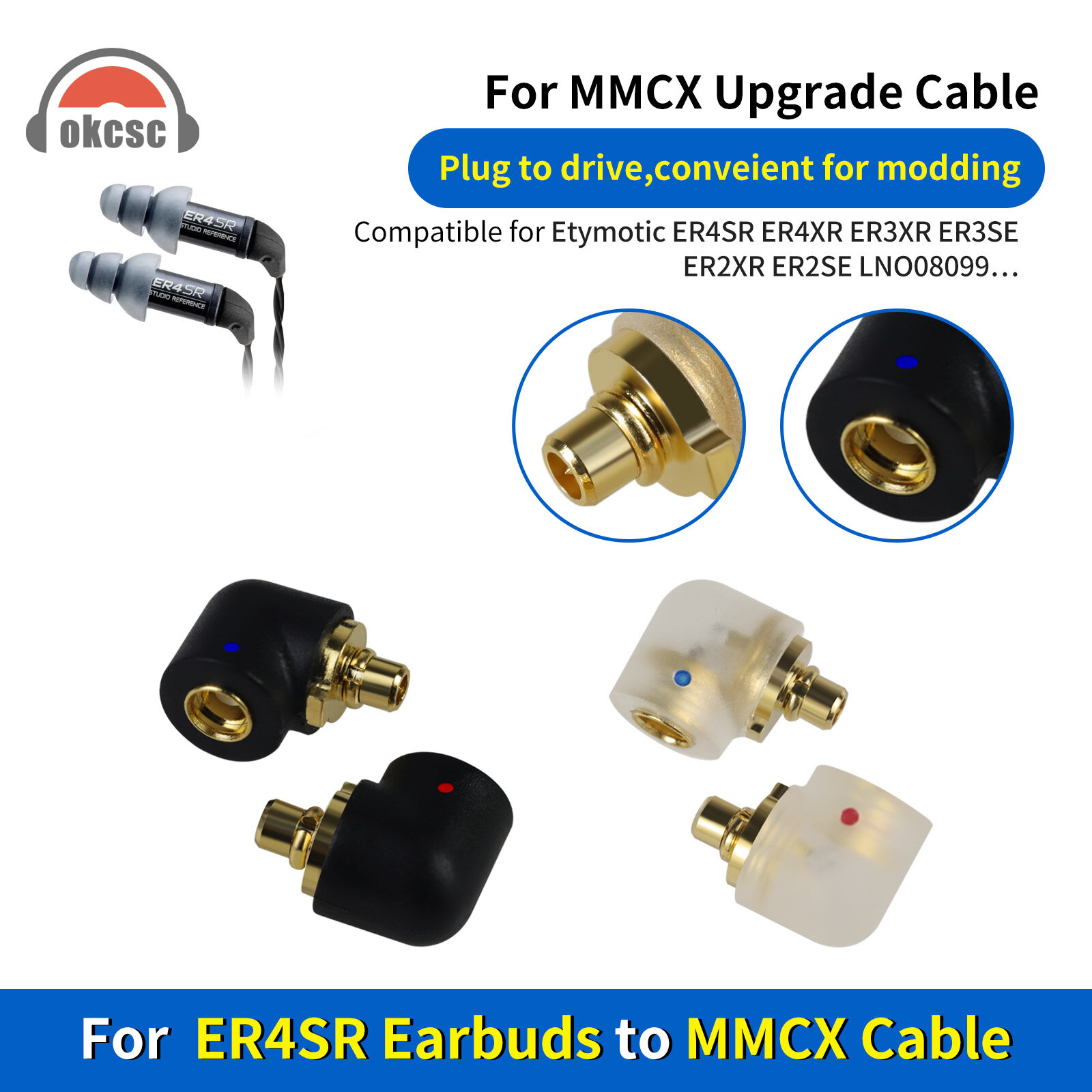 ER4SR Rotating MMCX Female Adapter - 图片2