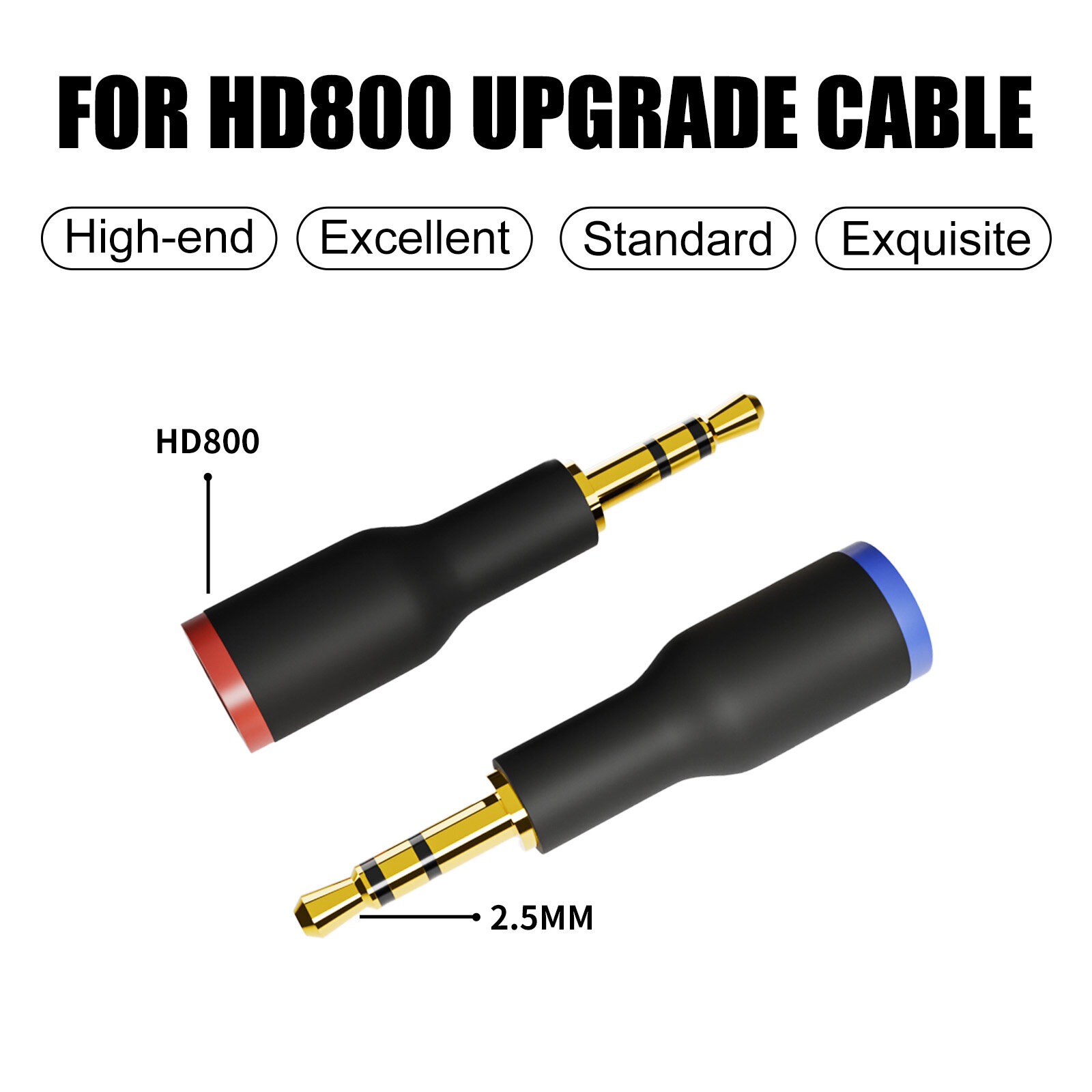 Dual 2.5mm Rotating HD800 Female Adapter - Image 5