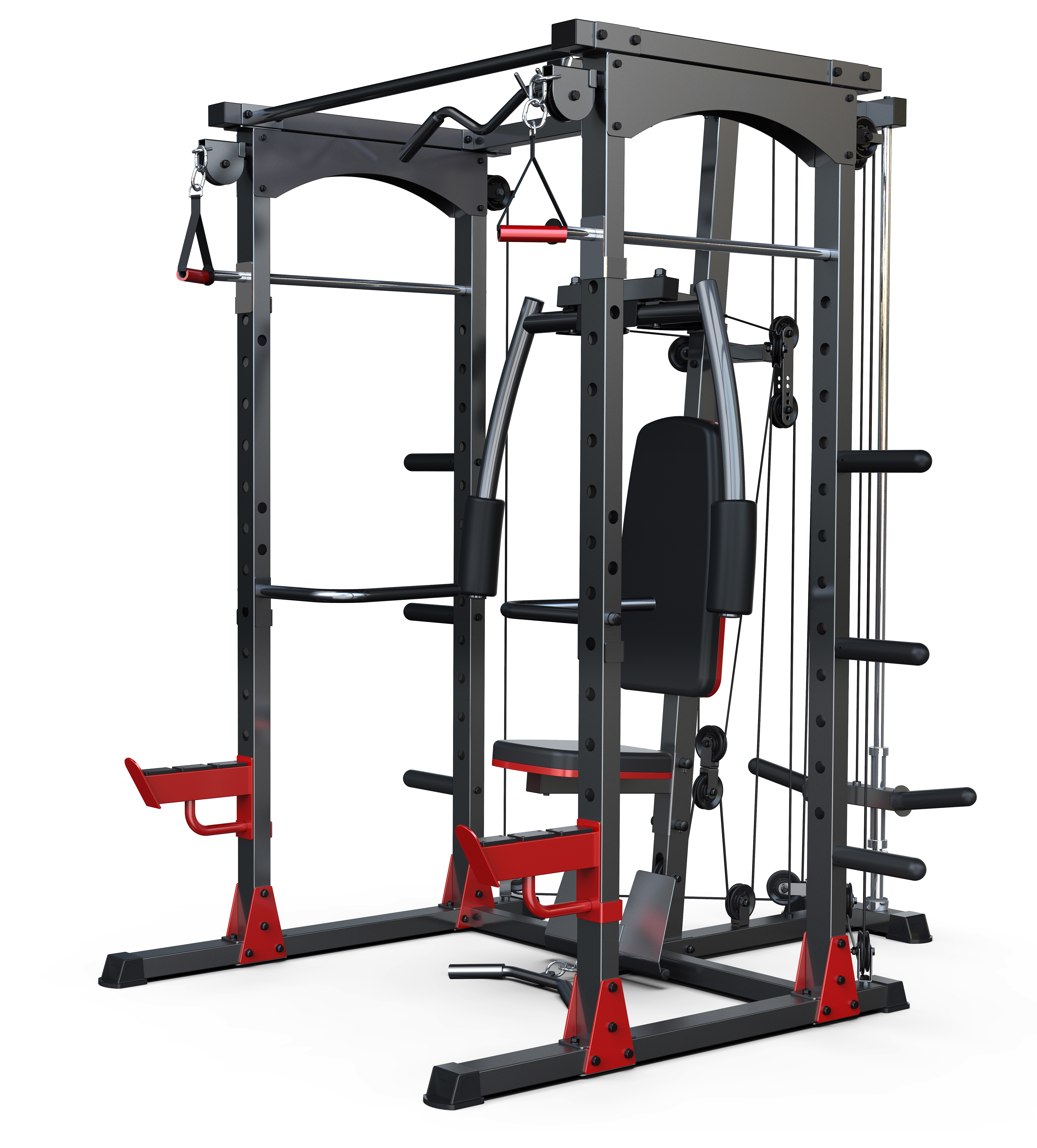 Multi-Functional Power Rack Squat Trainer
