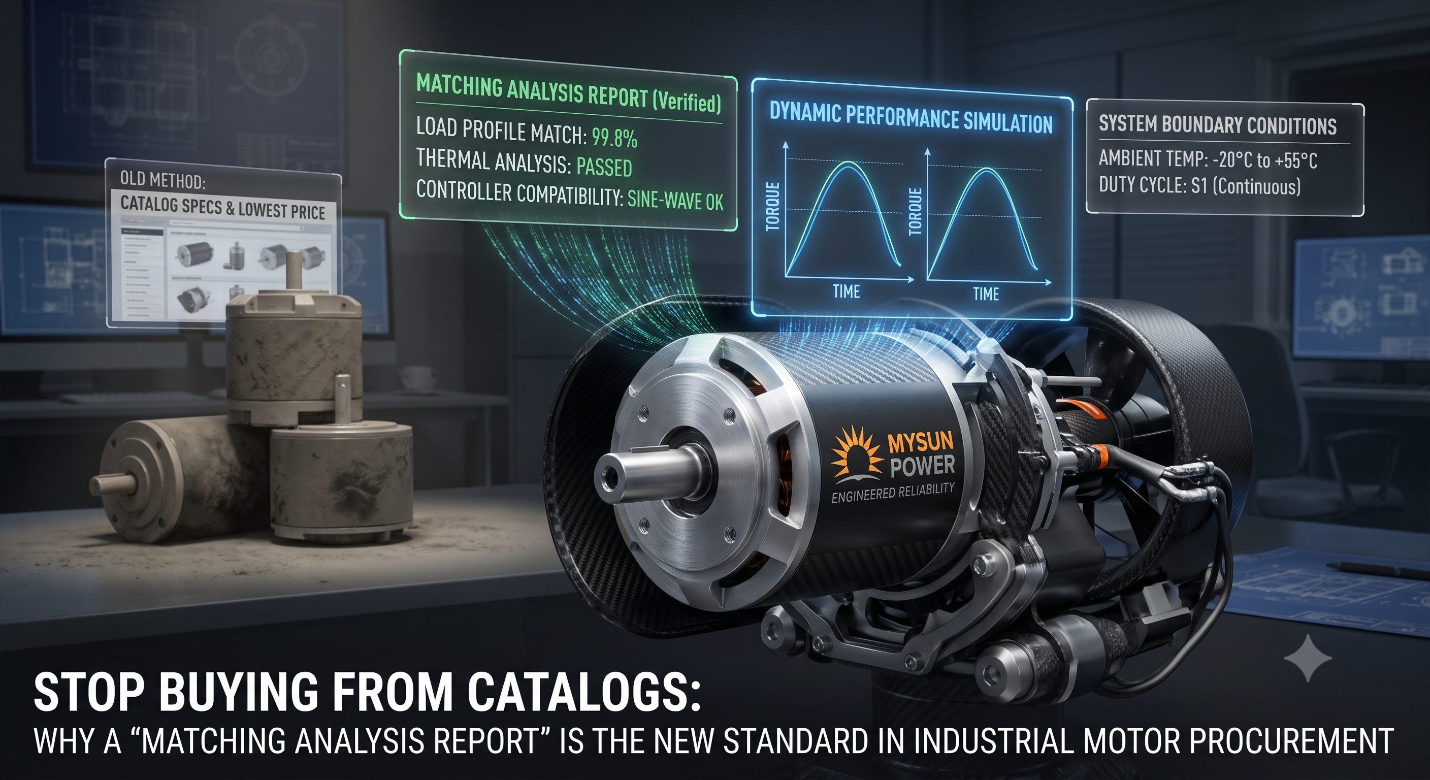 Stop Buying from Catalogs: Why a "Matching Analysis Report" is the New Standard in Industrial Motor
