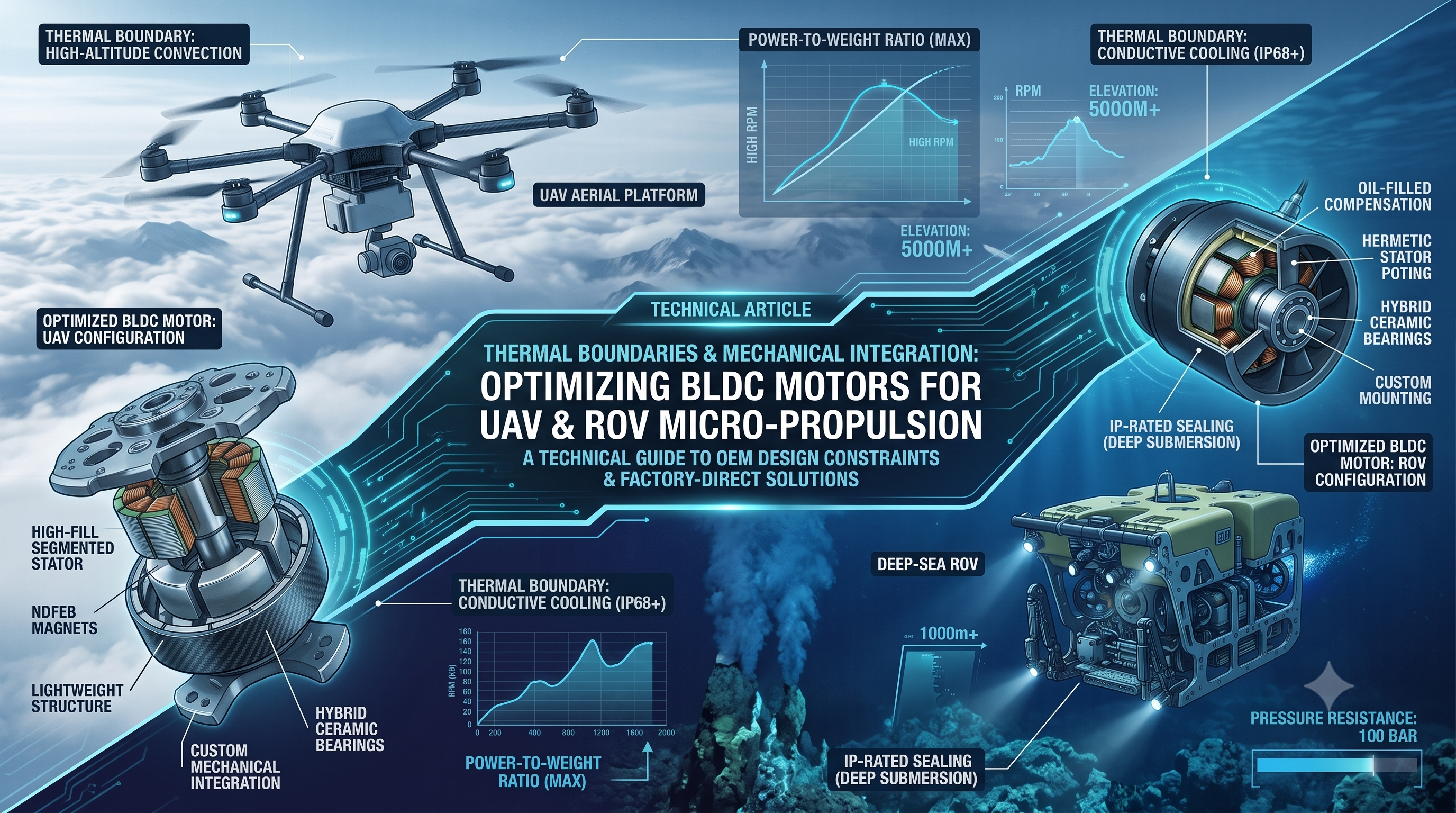 Thermal Boundaries and Mechanical Integration: Optimizing Brushless Motors for UAV and ROV Micro-Pro