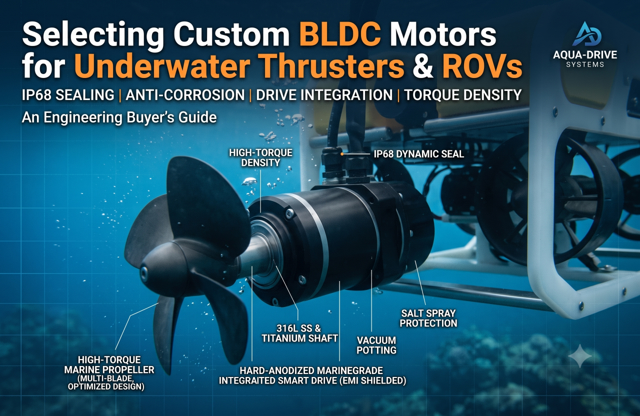 How to Select the Right High-Torque BLDC Motor for Underwater Thrusters & ROVs