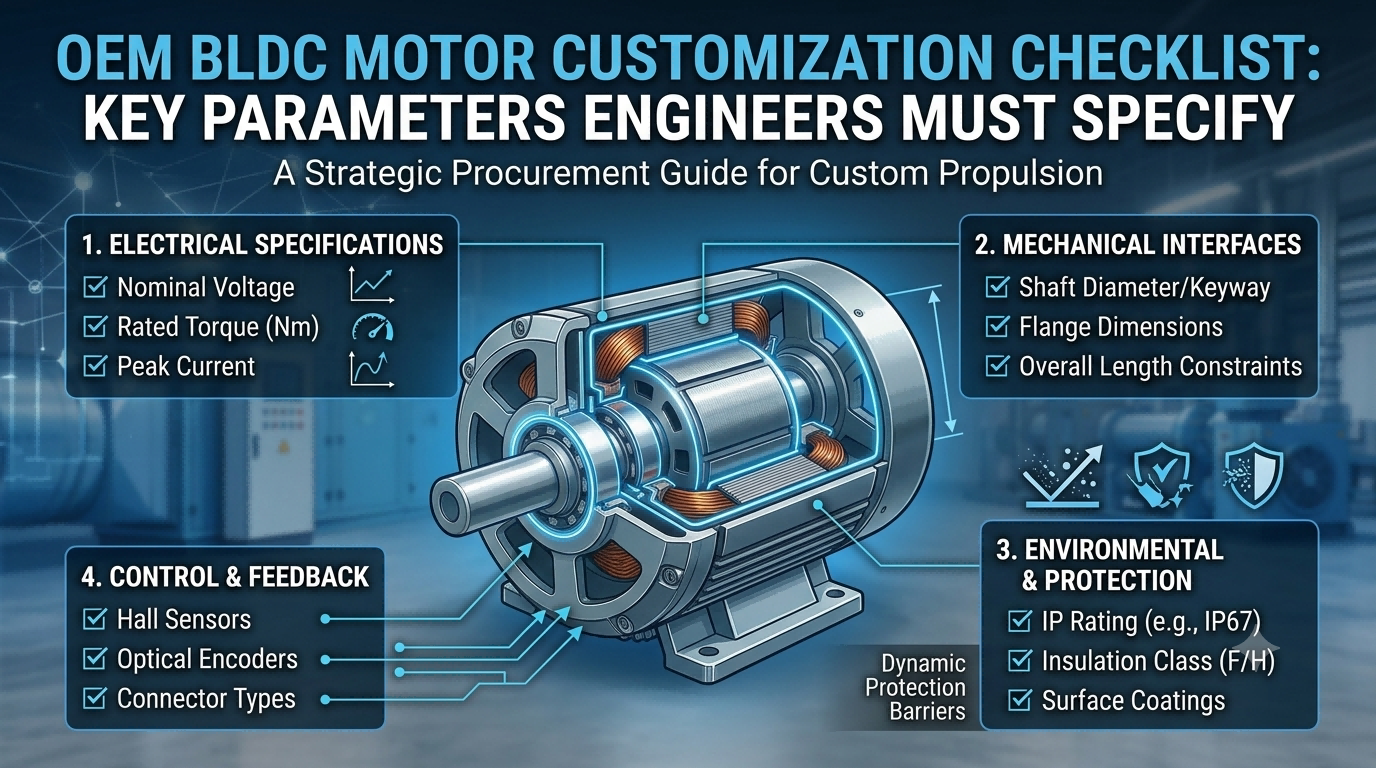 OEM BLDC Motor Customization Checklist: Key Parameters Engineers Must Specify