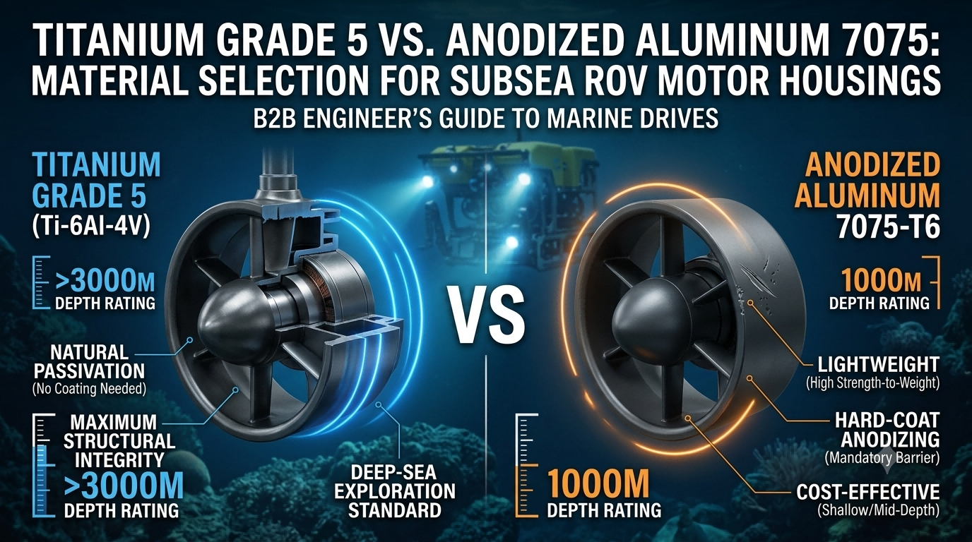 Material Selection for Subsea ROV Motor Housings: Titanium vs. Aluminum Alloys