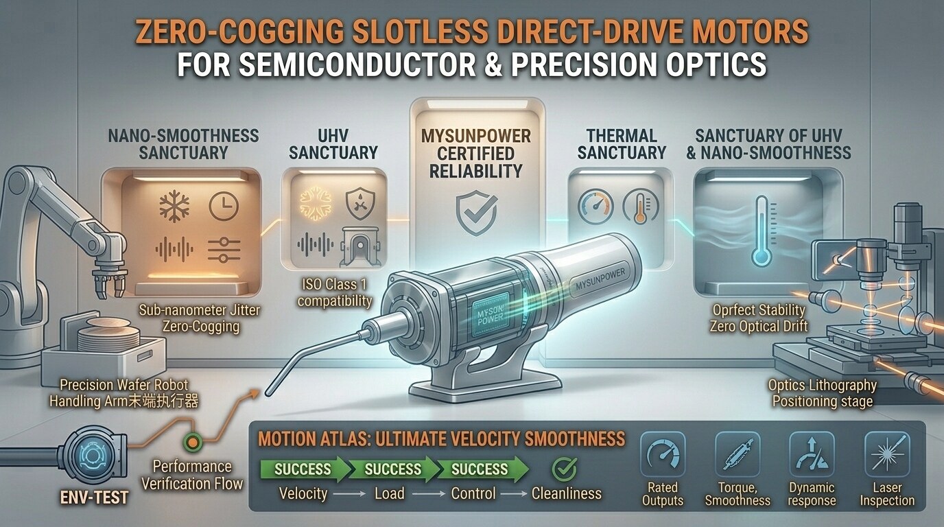 Slotless BLDC Motors for Semiconductor Handling & Precision Optics