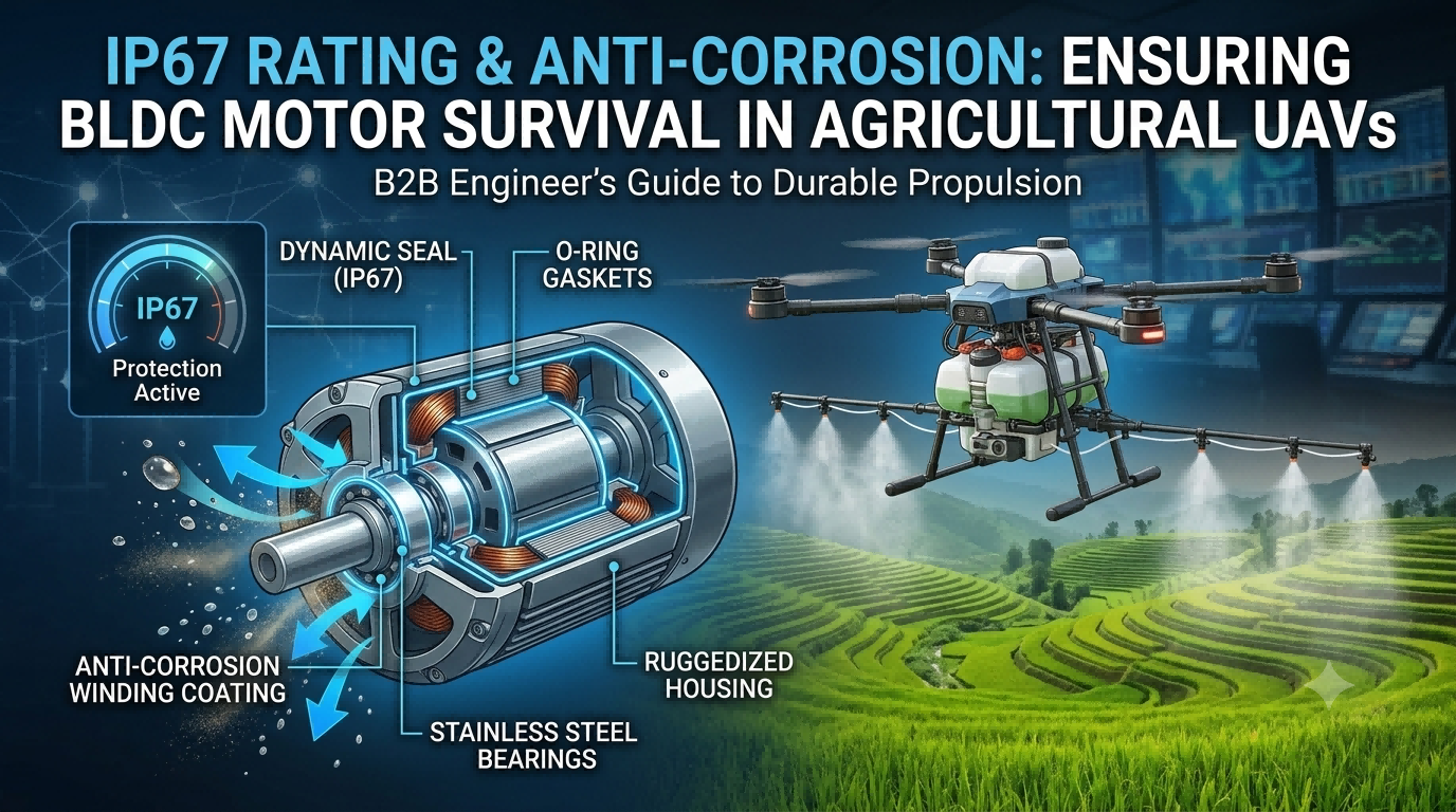 IP67 Rating and Anti-Corrosion: Ensuring BLDC Motor Survival in Agricultural UAVs