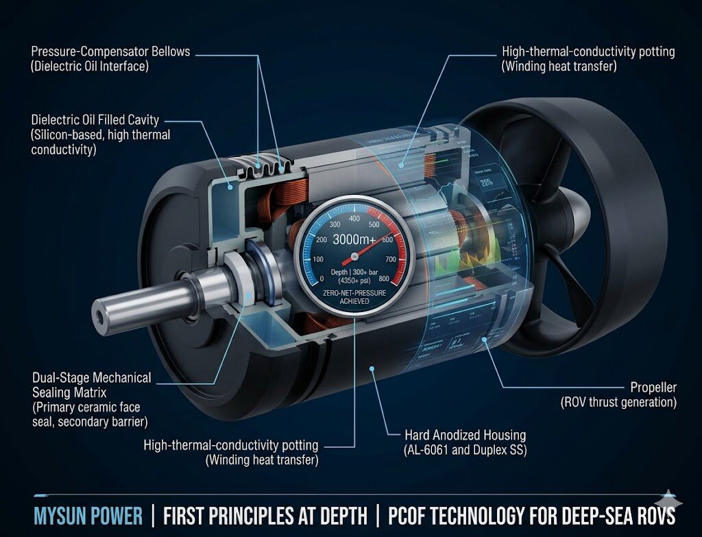 Engineering for the Abyss: Dynamic Sealing and Pressure Compensation in Deep-Sea ROV Thrusters