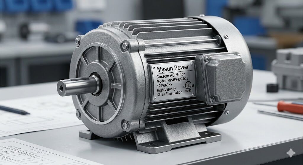 High-Velocity Custom AC Motors for US Commercial Floor Dryers