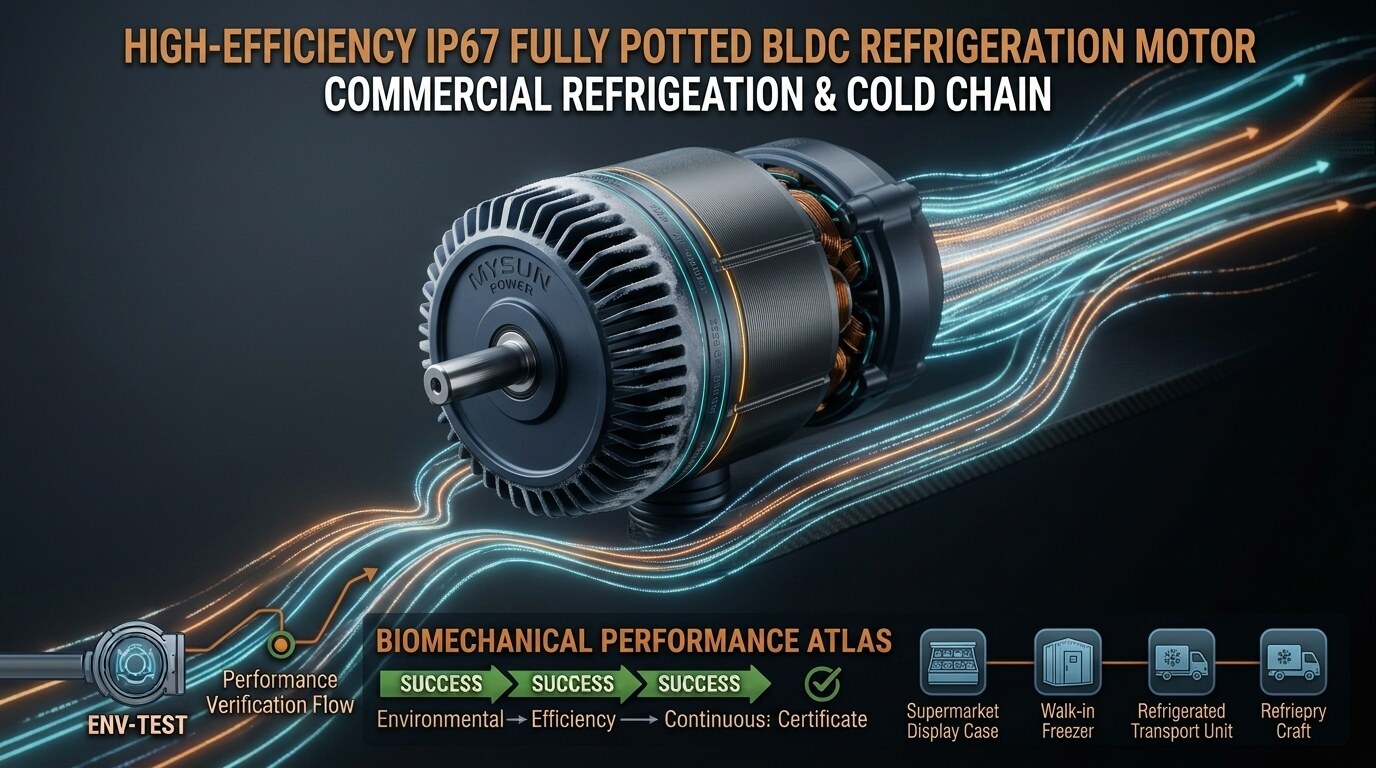 Moisture-Resistant BLDC Motor Design for Commercial Refrigeration & Cold Chain