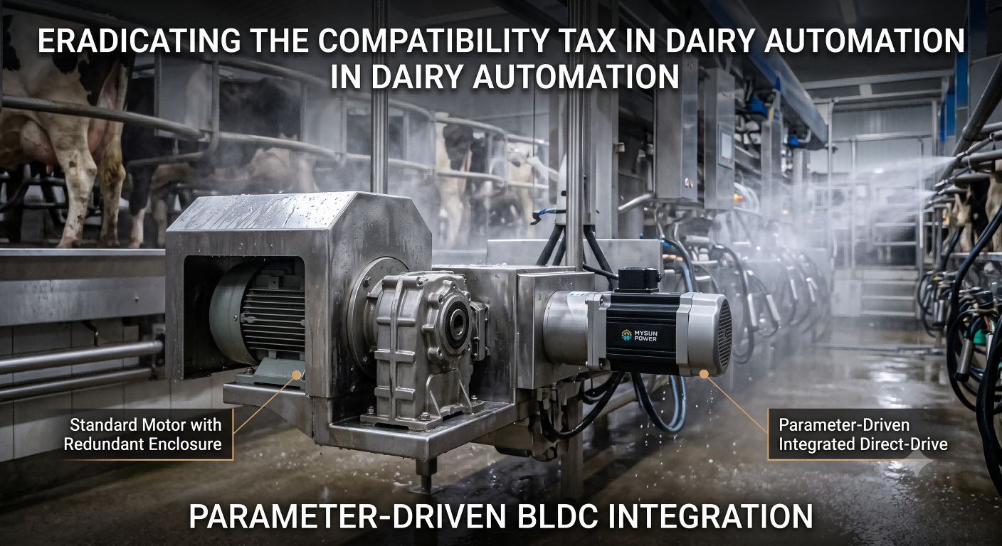 Motor Selection Considerations for Dairy Automation and Wash-Down Environments