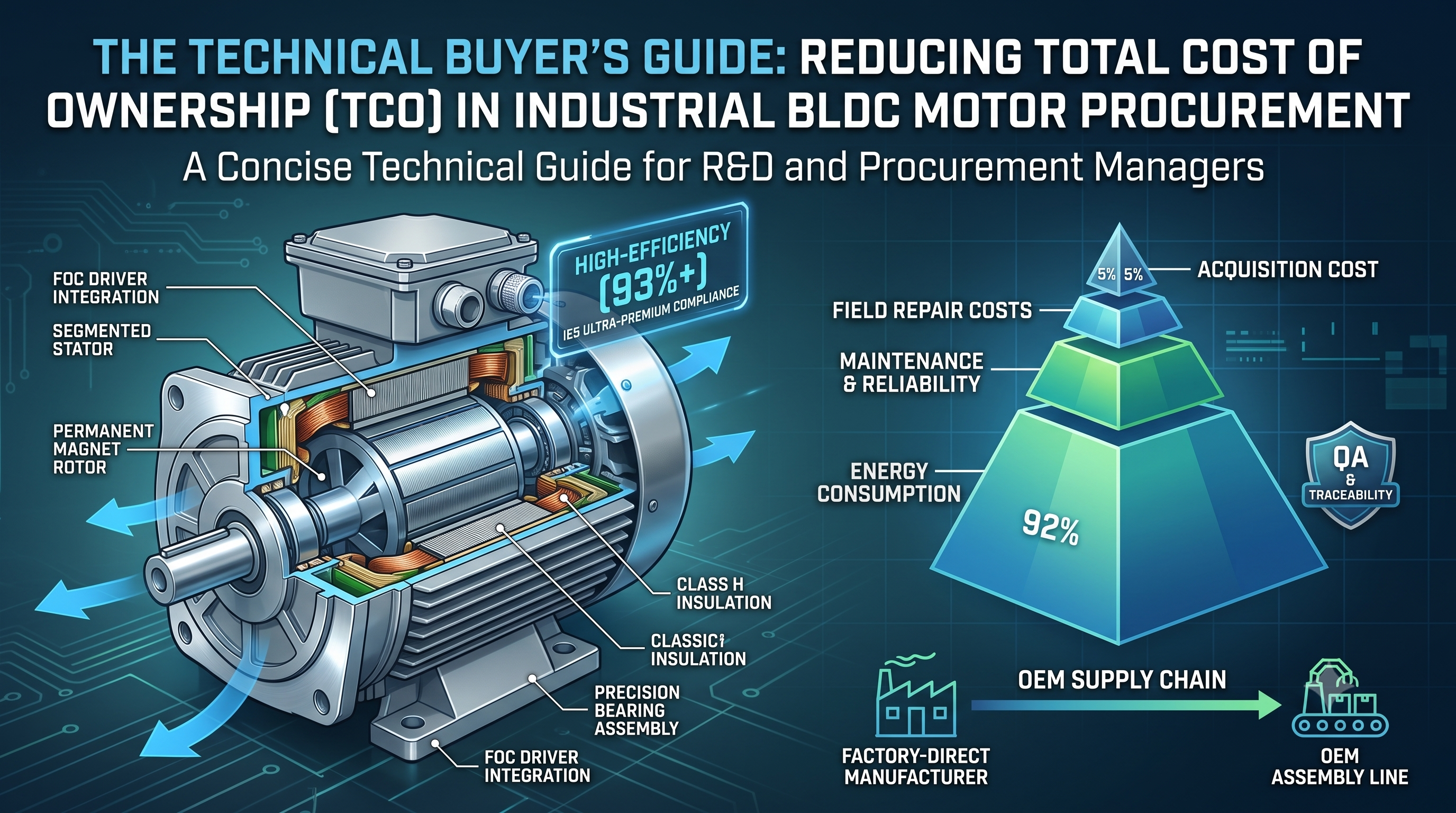 The Technical Buyer’s Guide: Reducing Total Cost of Ownership (TCO) in Industrial BLDC Motor Procure