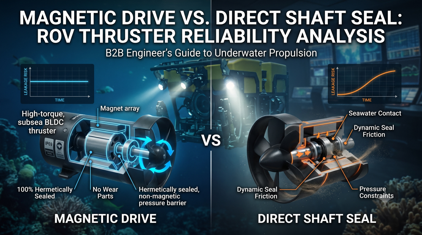 Magnetic Drive vs. Direct Shaft Seal in Subsea ROV Thrusters: Reliability Analysis