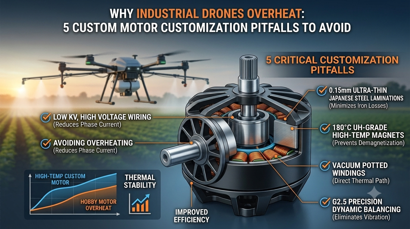 Why Industrial Drones Overheat: 5 Motor Customization Pitfalls to Avoid