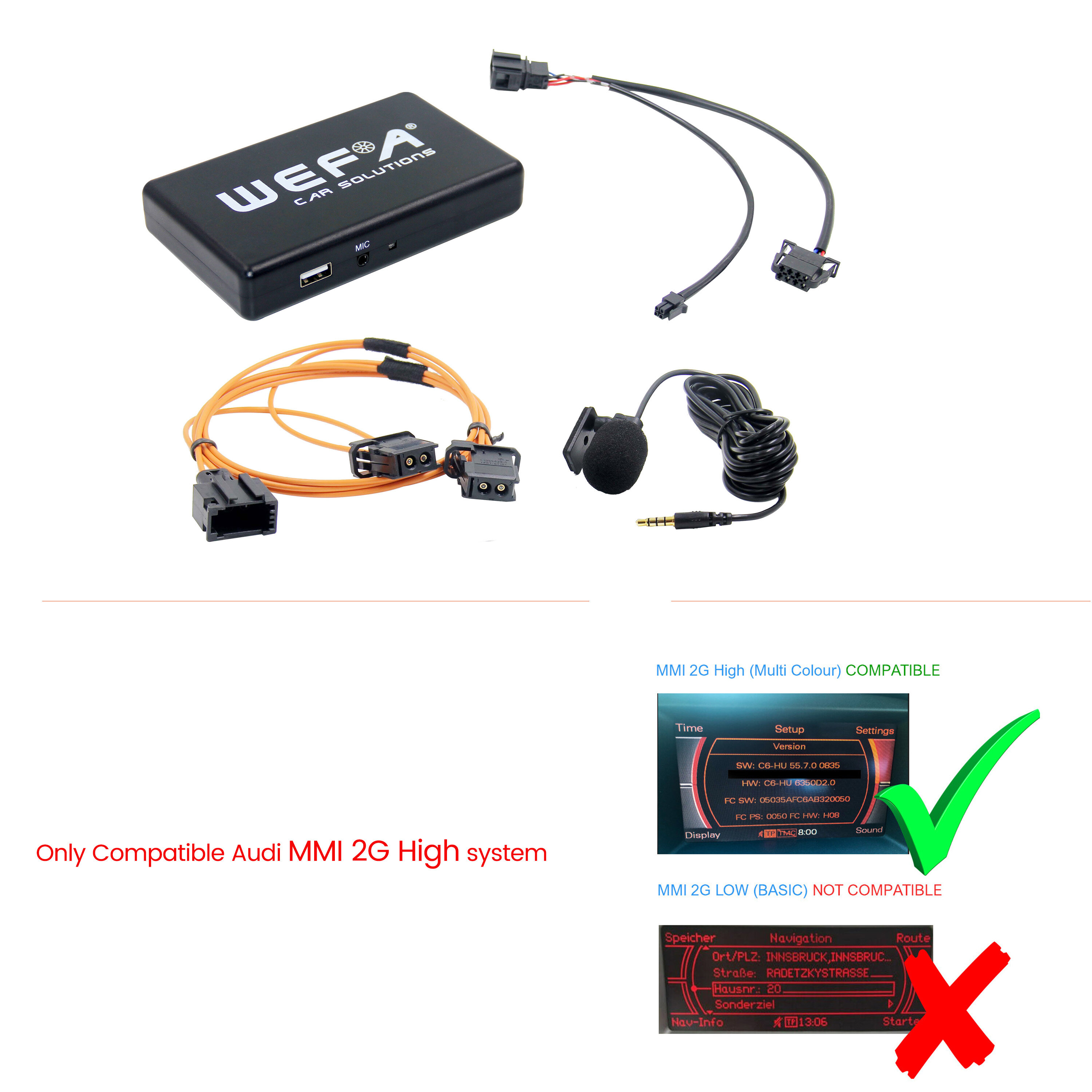 Audi MMI2G MOST Fiber Optic Bluetooth Module