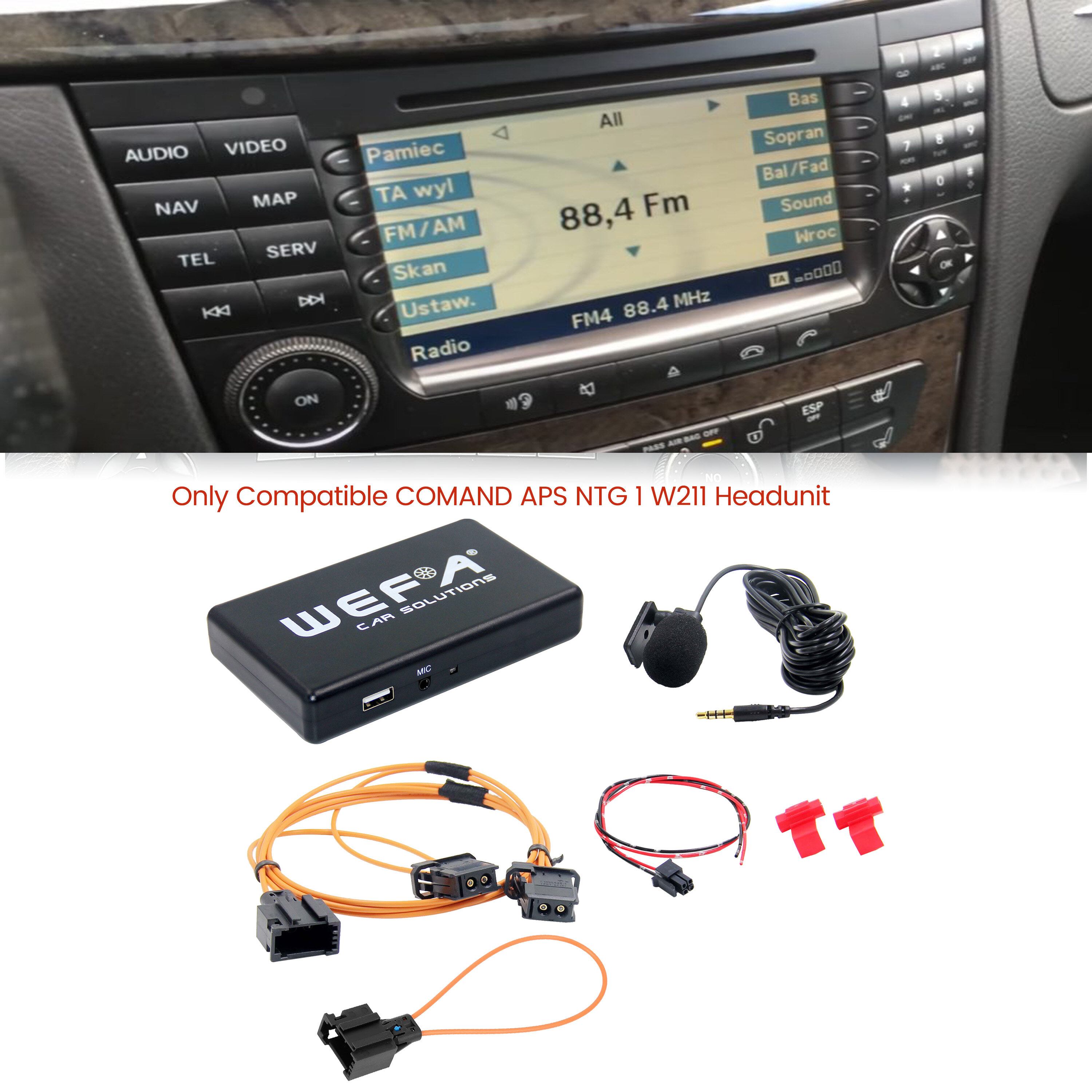 Mercedes-Benz MOST Fiber Optic Bluetooth Module