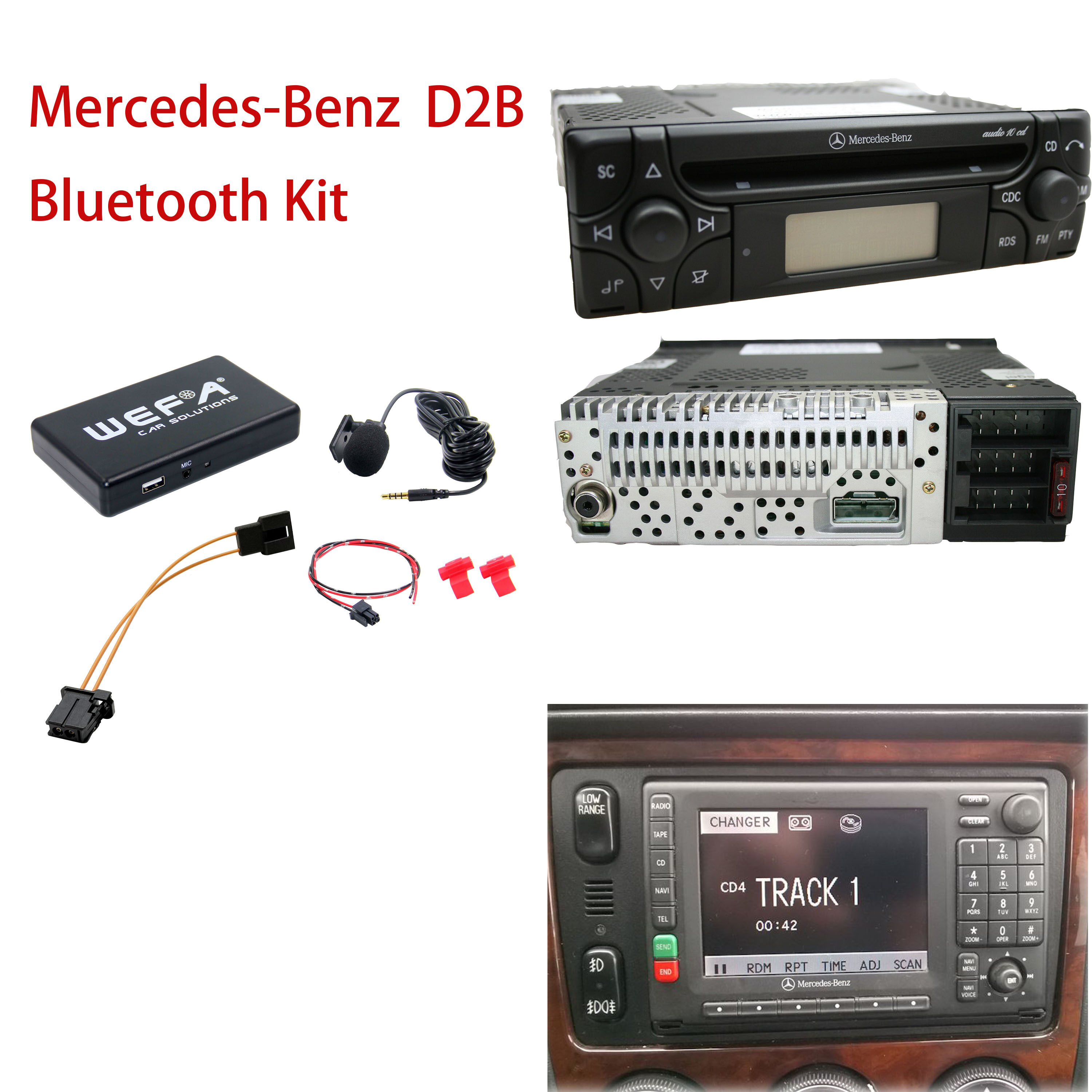 D2B Bluetooth USB Module Compatible Mercedes Audio 10 Audio 30 APS