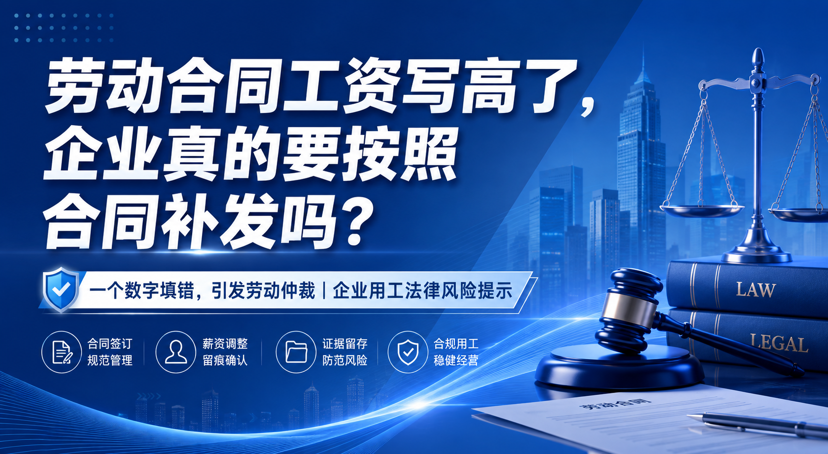 劳动合同工资写高了，企业真的要按照合同补发吗？