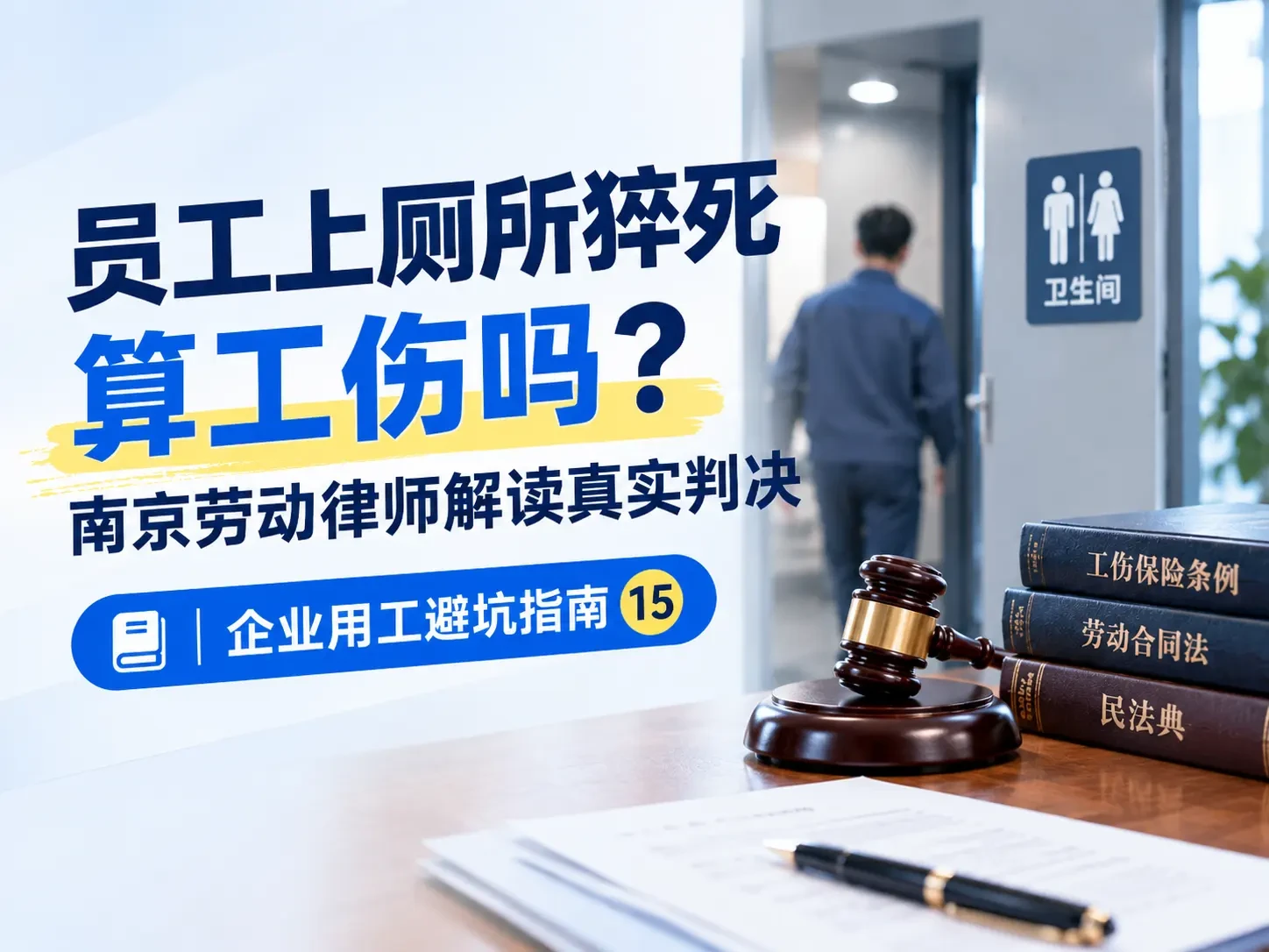 员工上厕所猝死算工伤吗？南京劳动律师解读真实判决｜企业用工避坑指南⑮