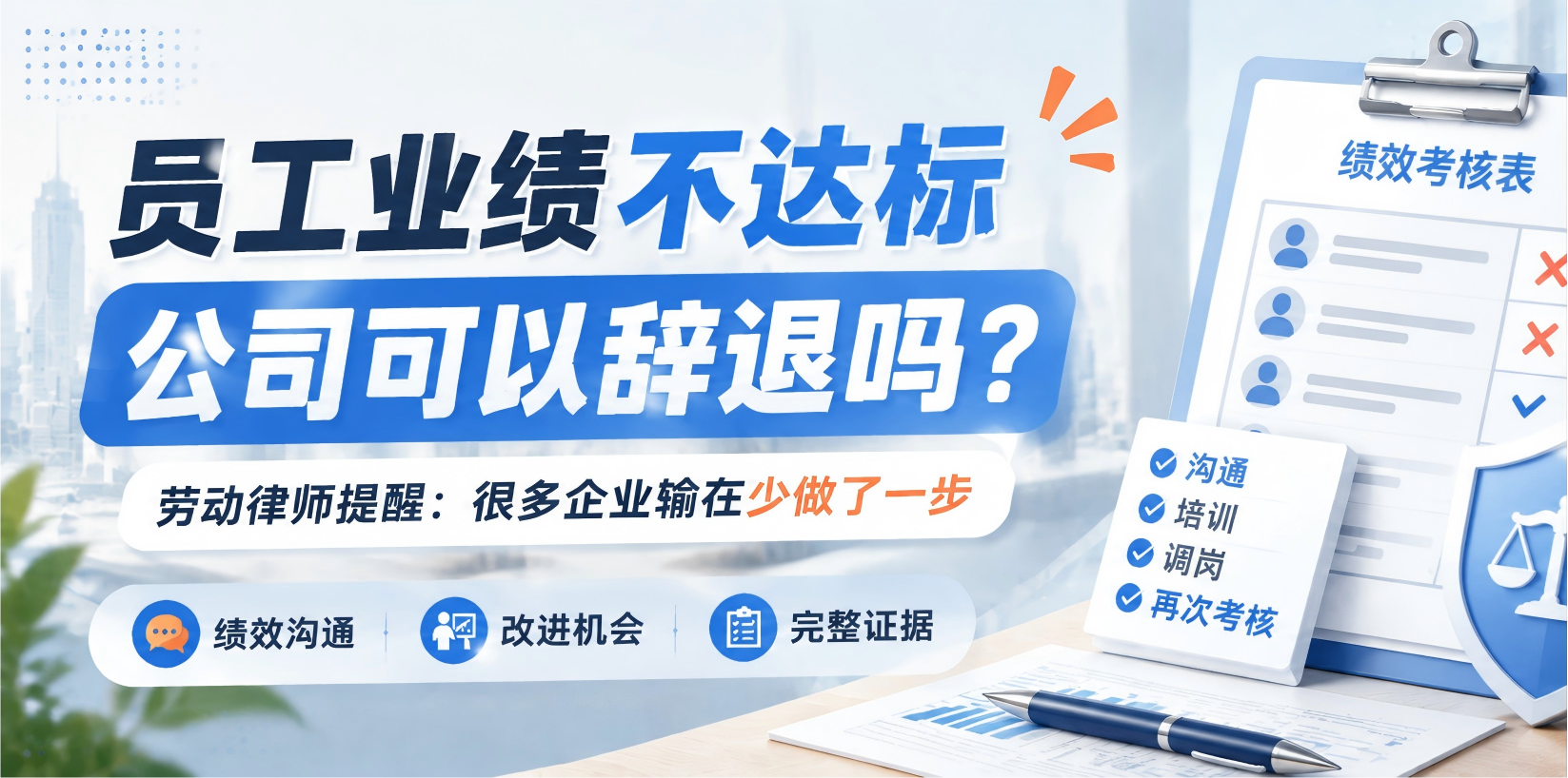 员工业绩不达标，公司可以辞退吗？