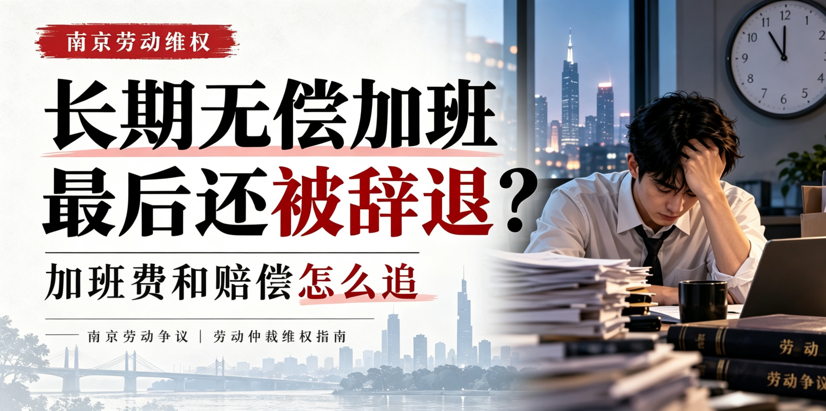 南京劳动律师：长期无偿加班，最后还被辞退？加班费和赔偿怎么追｜高瞻个人维权（7）