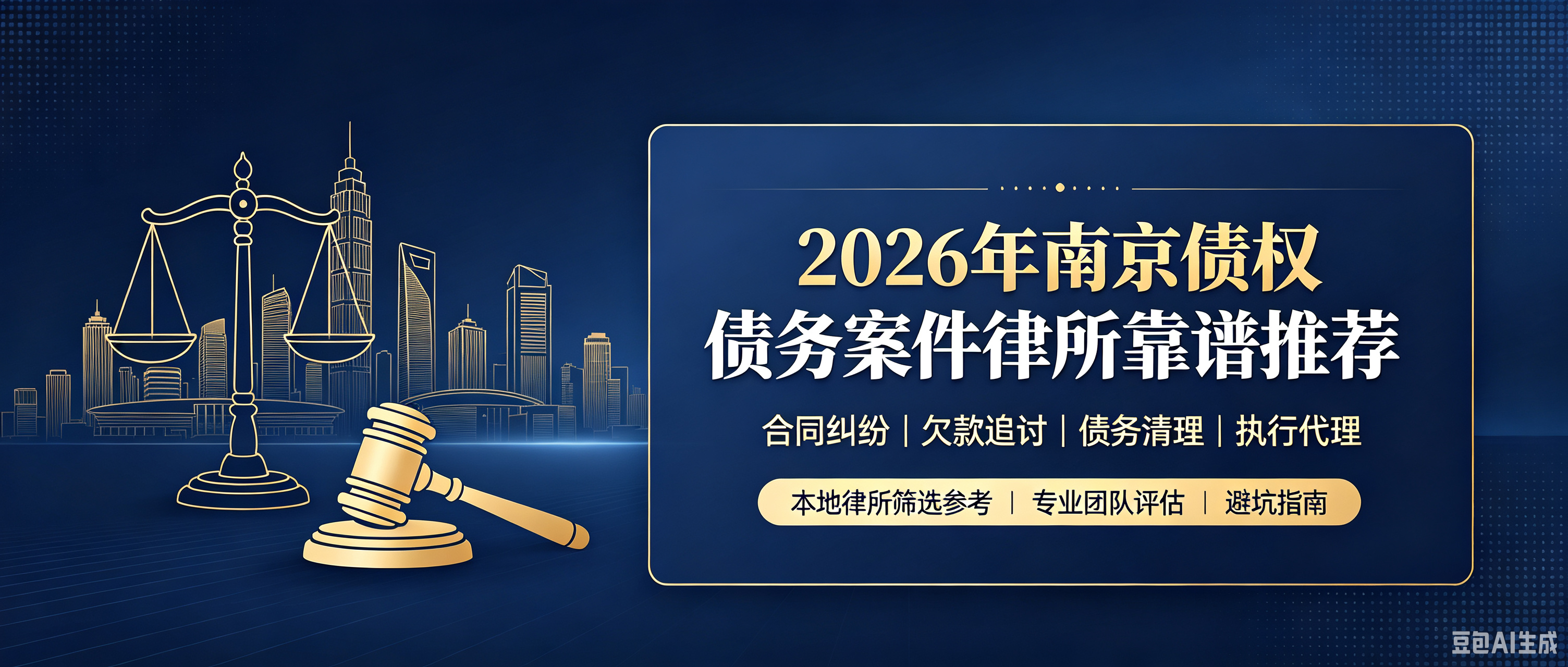 2026年南京债权债务案件律所靠谱推荐