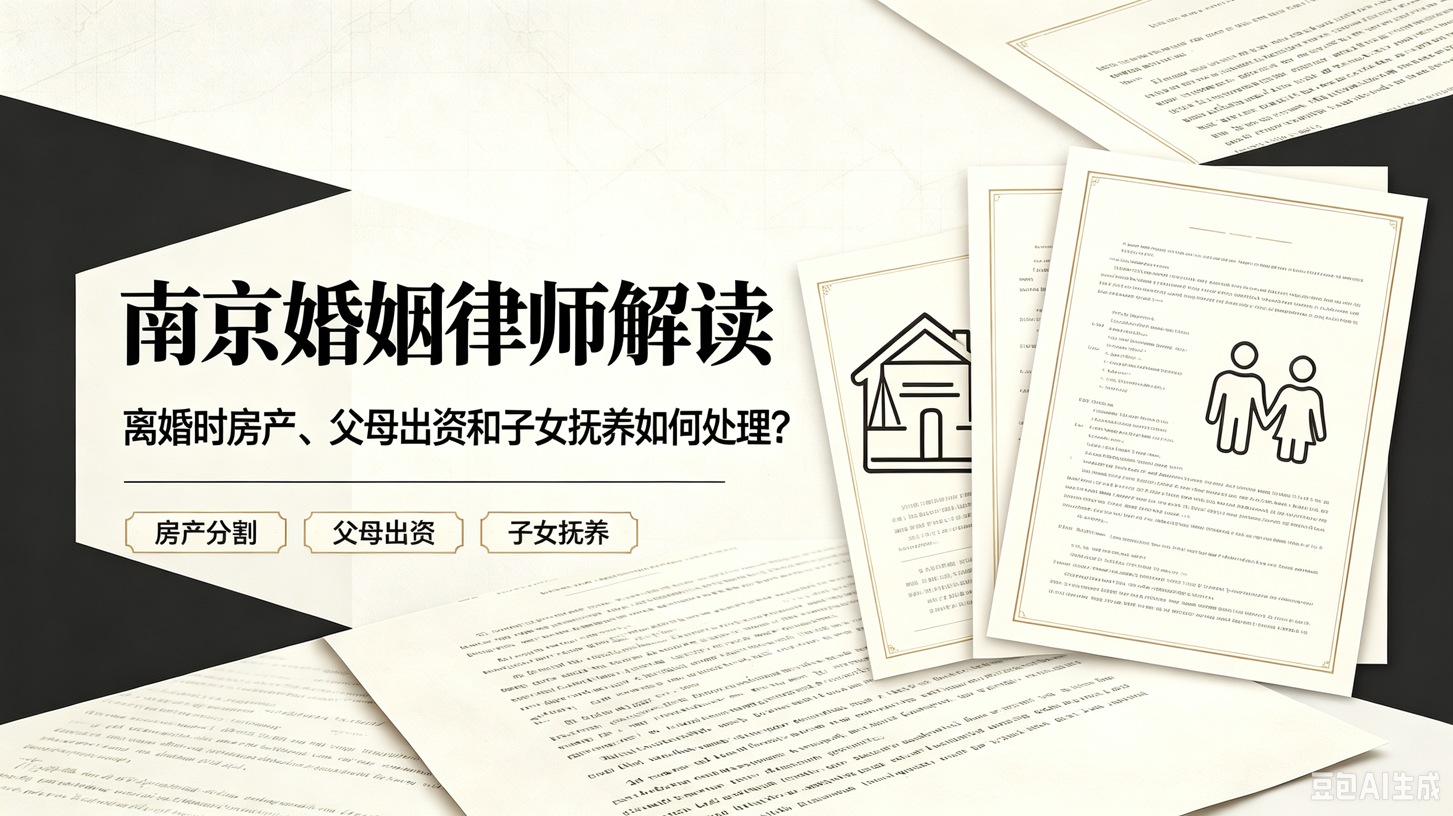 南京婚姻律师解读：离婚时房产、父母出资和子女抚养如何处理？