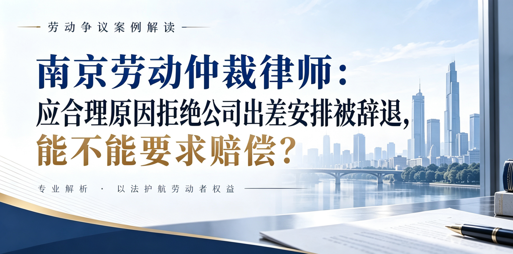 南京劳动仲裁律师：因合理原因拒绝公司出差安排被辞退，能不能要求赔偿？｜ 高瞻个人维权150讲（2）