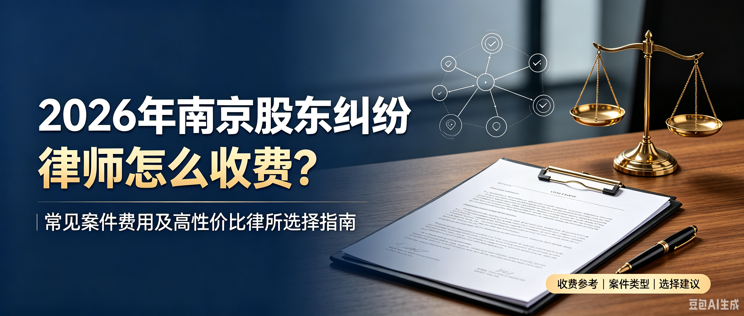 2026 年南京股东纠纷律师怎么收费？常见案件费用及高性价比律所选择指南