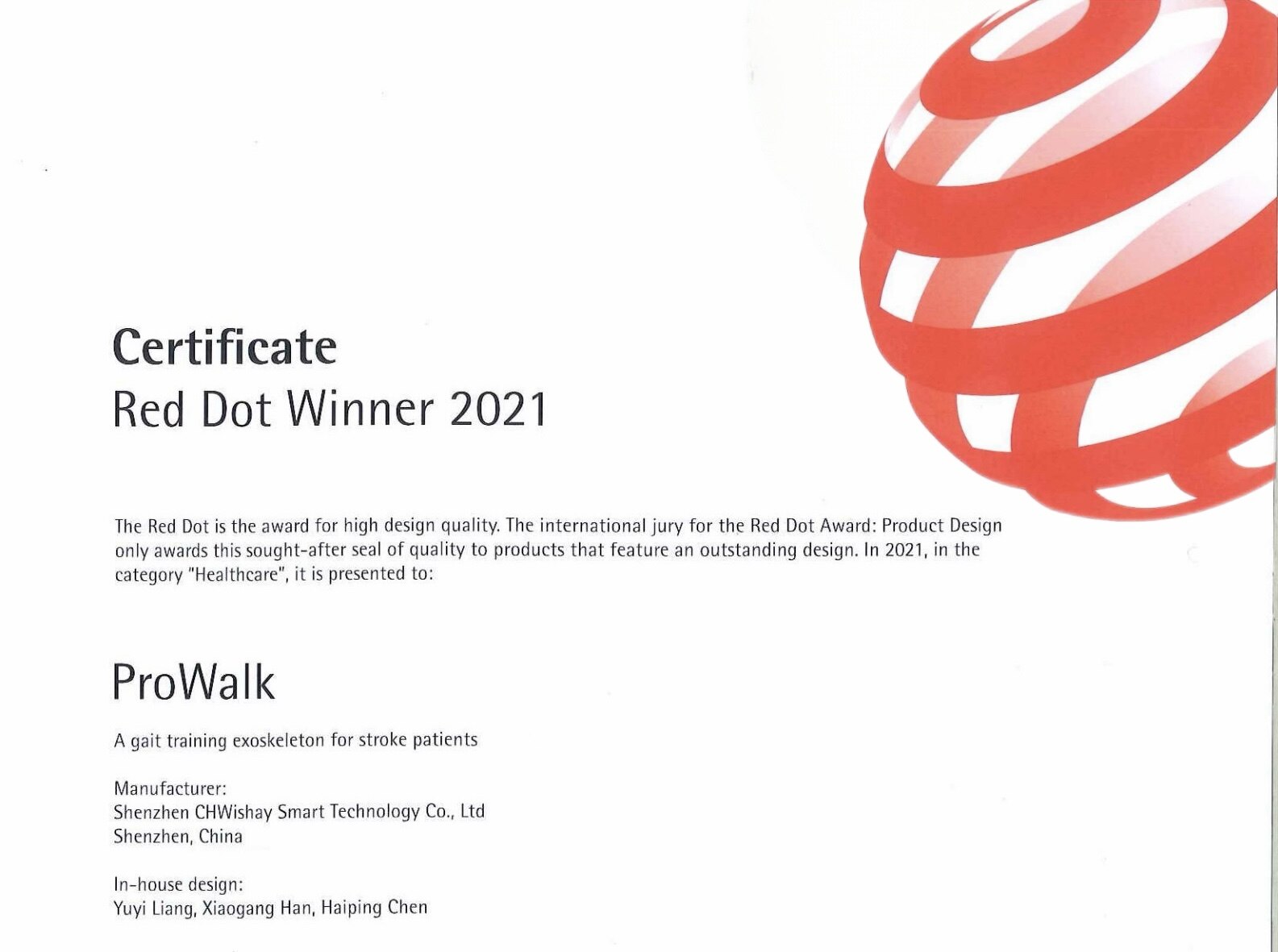 International Industrial Design Honors