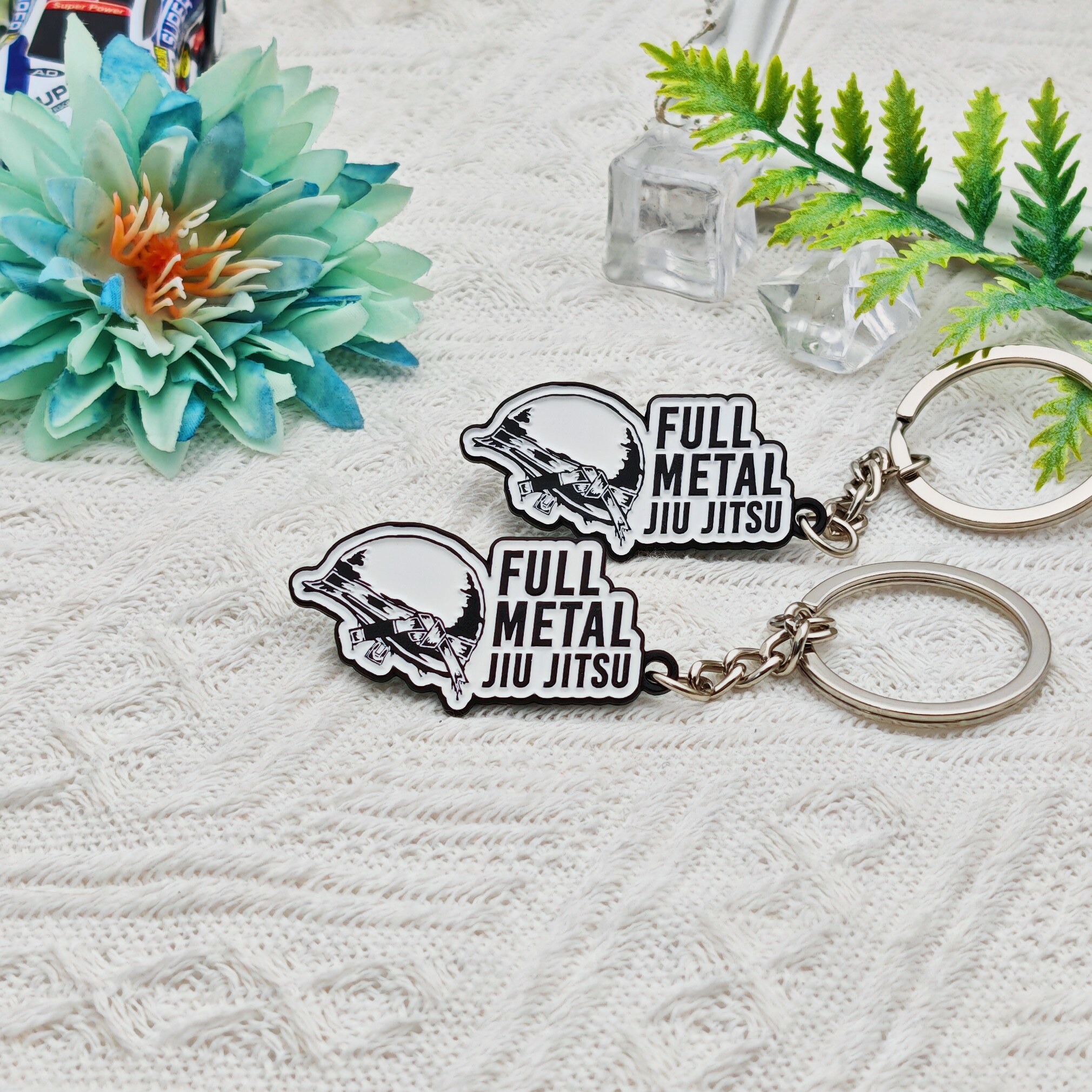 FULL METAL JIU-JITSU Helmet Band Keychain