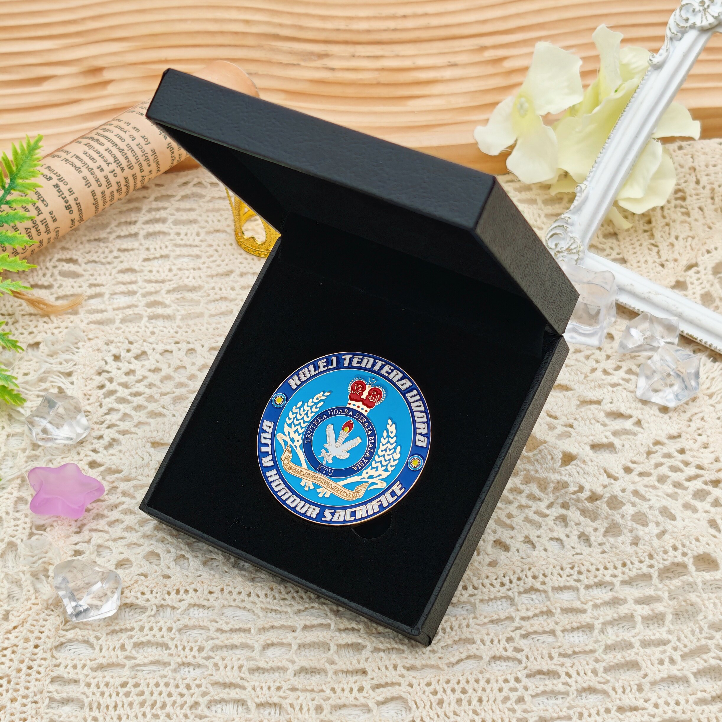 Malaysian Air Force Academy Double-Sided Enamel Commemorative Coin