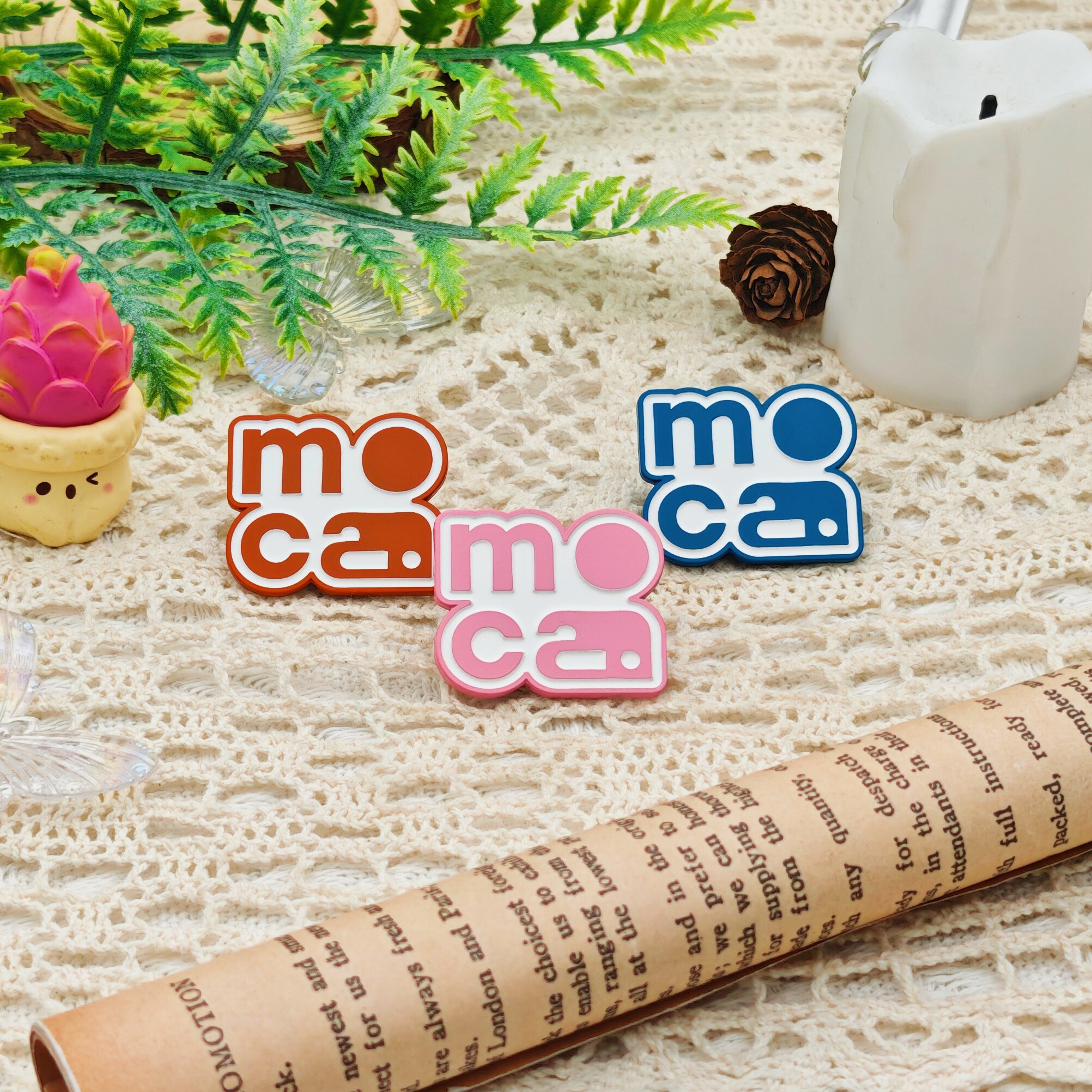 MOCA Letter-Shaped Enamel Pin