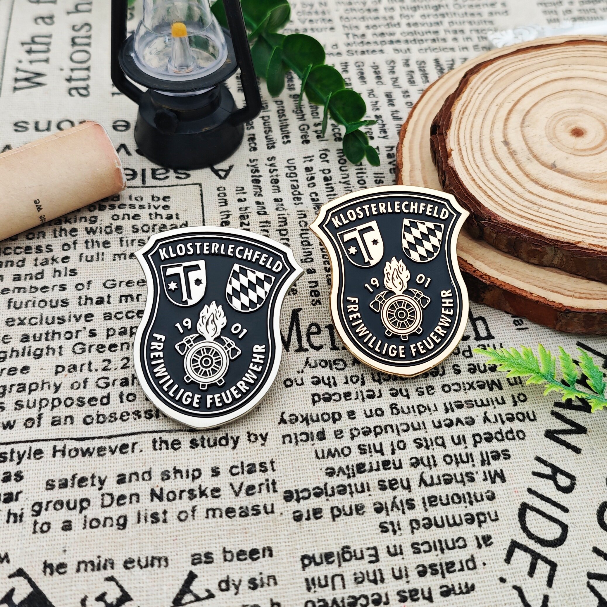 KLOSTERLECHFELD Fire Shield Custom Enamel Pin
