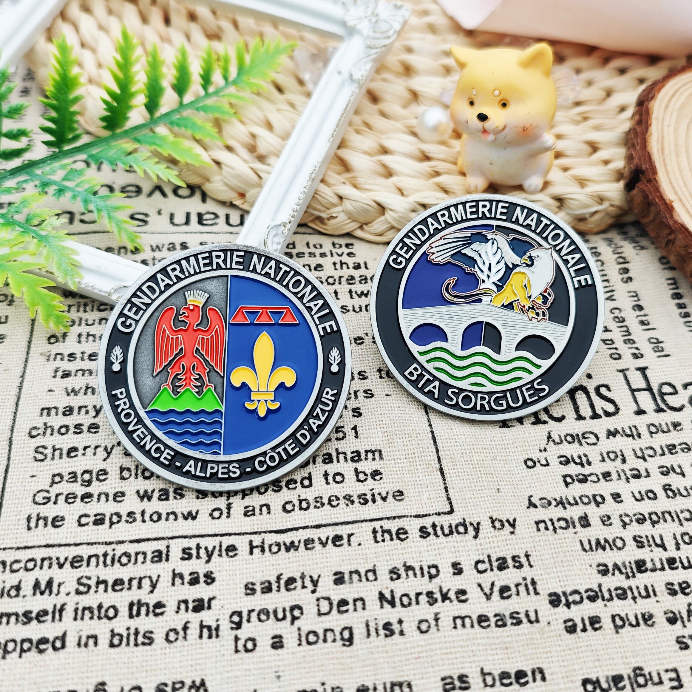 French National Gendarmerie Eagle Commemorative Coin
