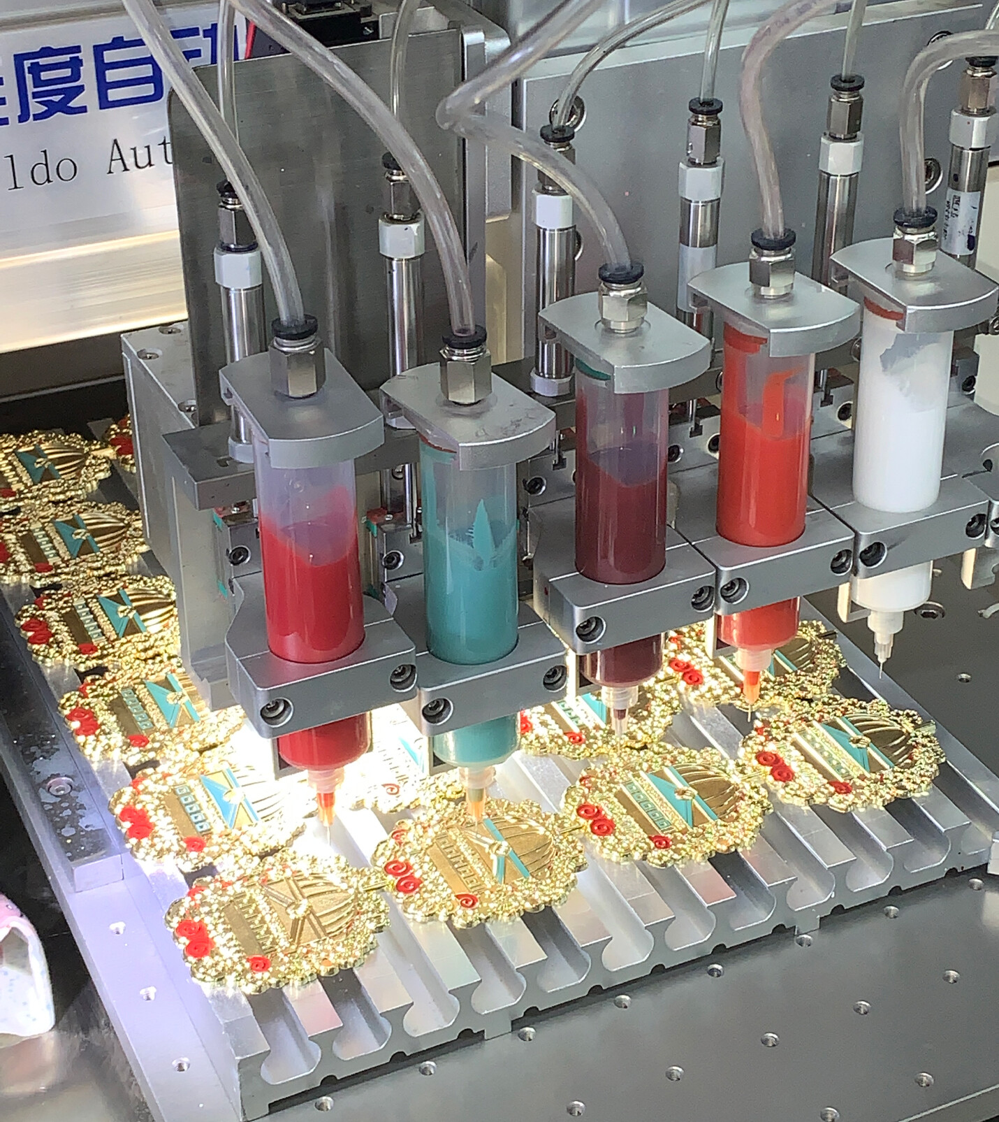 Real-time footage from the precision stamping workshop