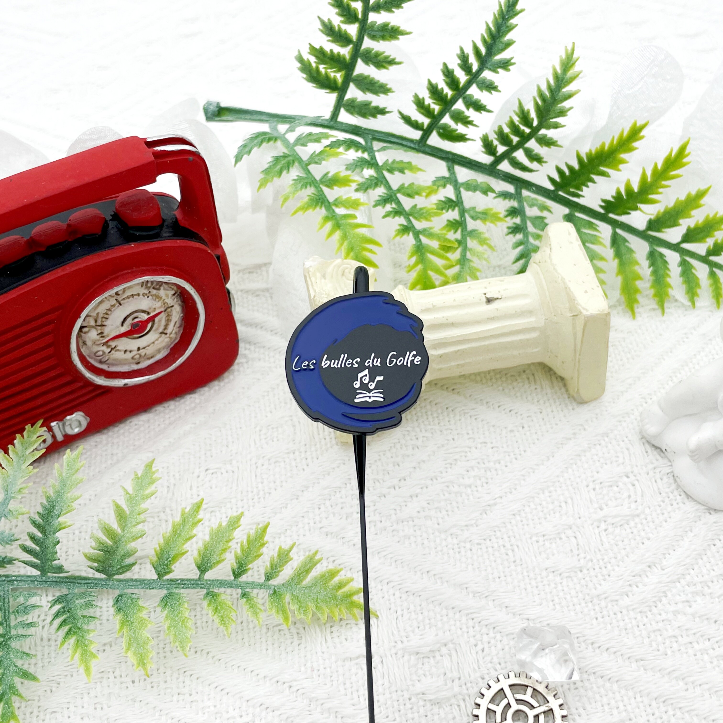 The Gulf Bubbles Music Book Irregular Enamel Bookmark
