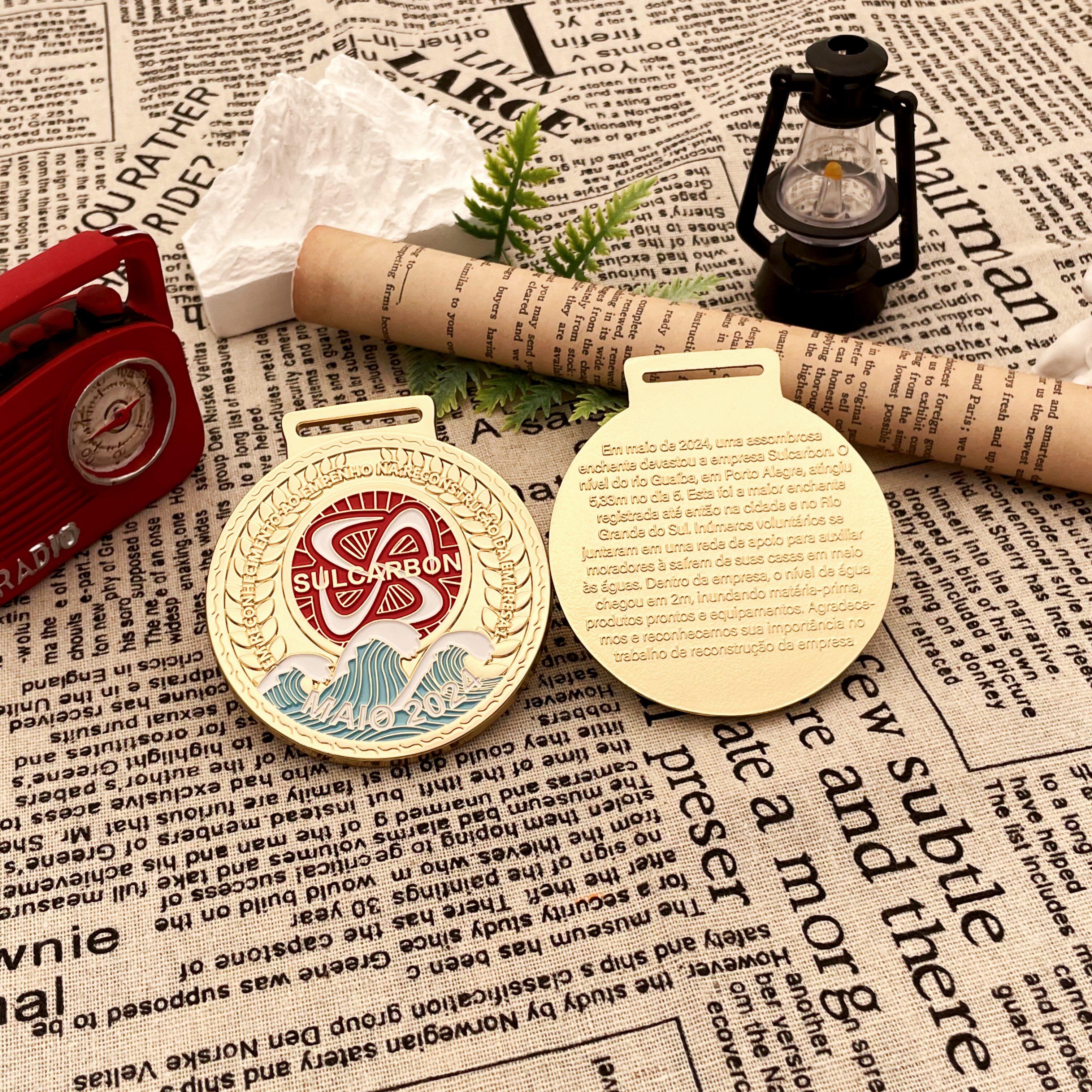 SULCARBON Ocean Wave Round Commemorative Medal