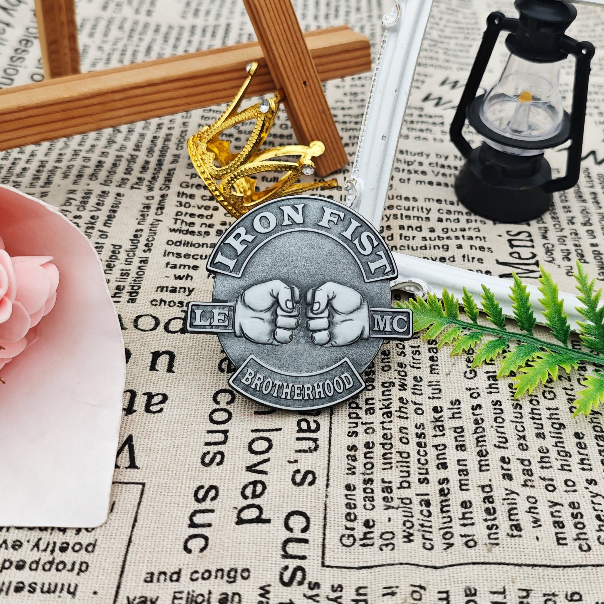 Iron Fist 3D Raised Irregular Lapel Pin