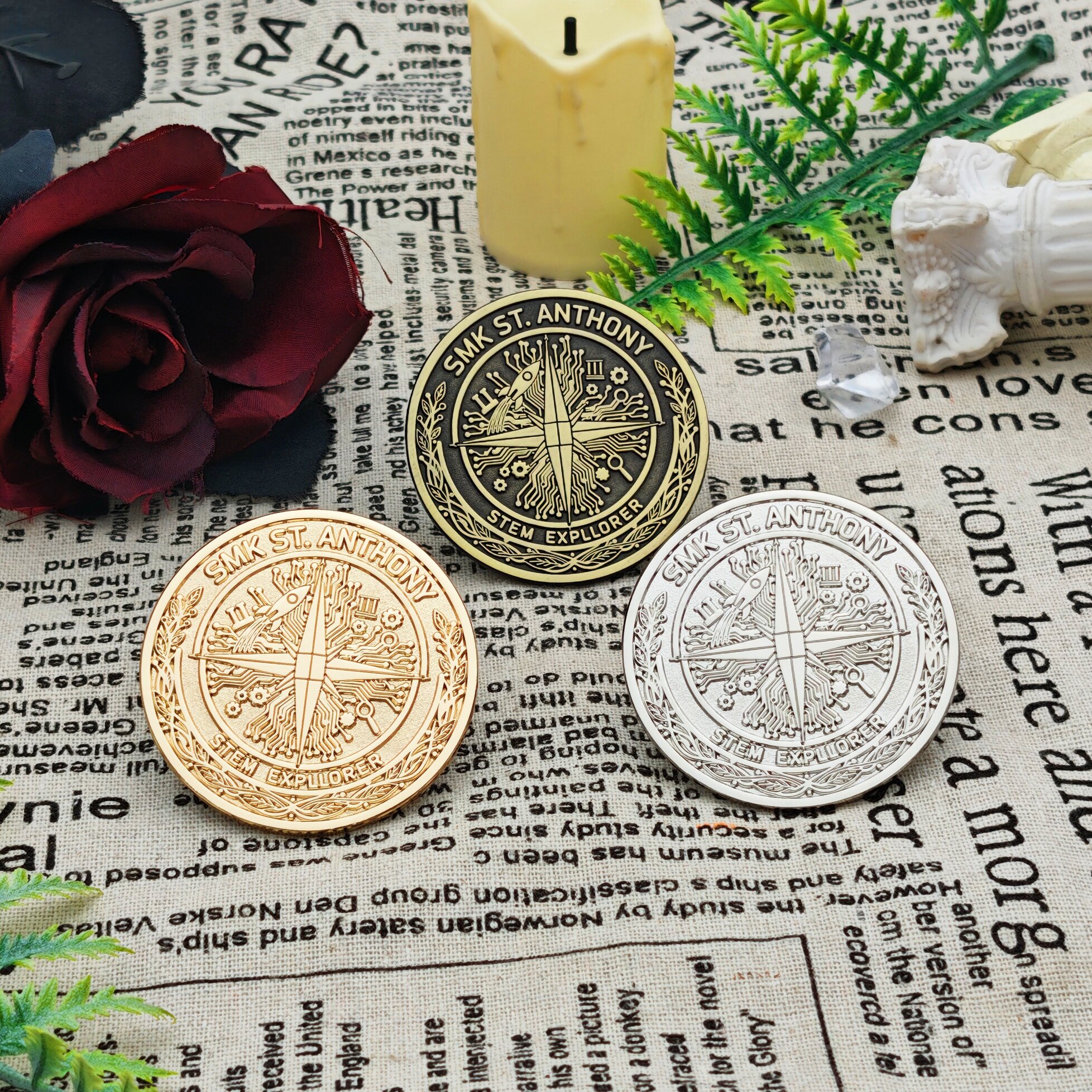SMK St. Anthony STEM Explorer Vintage 3D Commemorative Coin