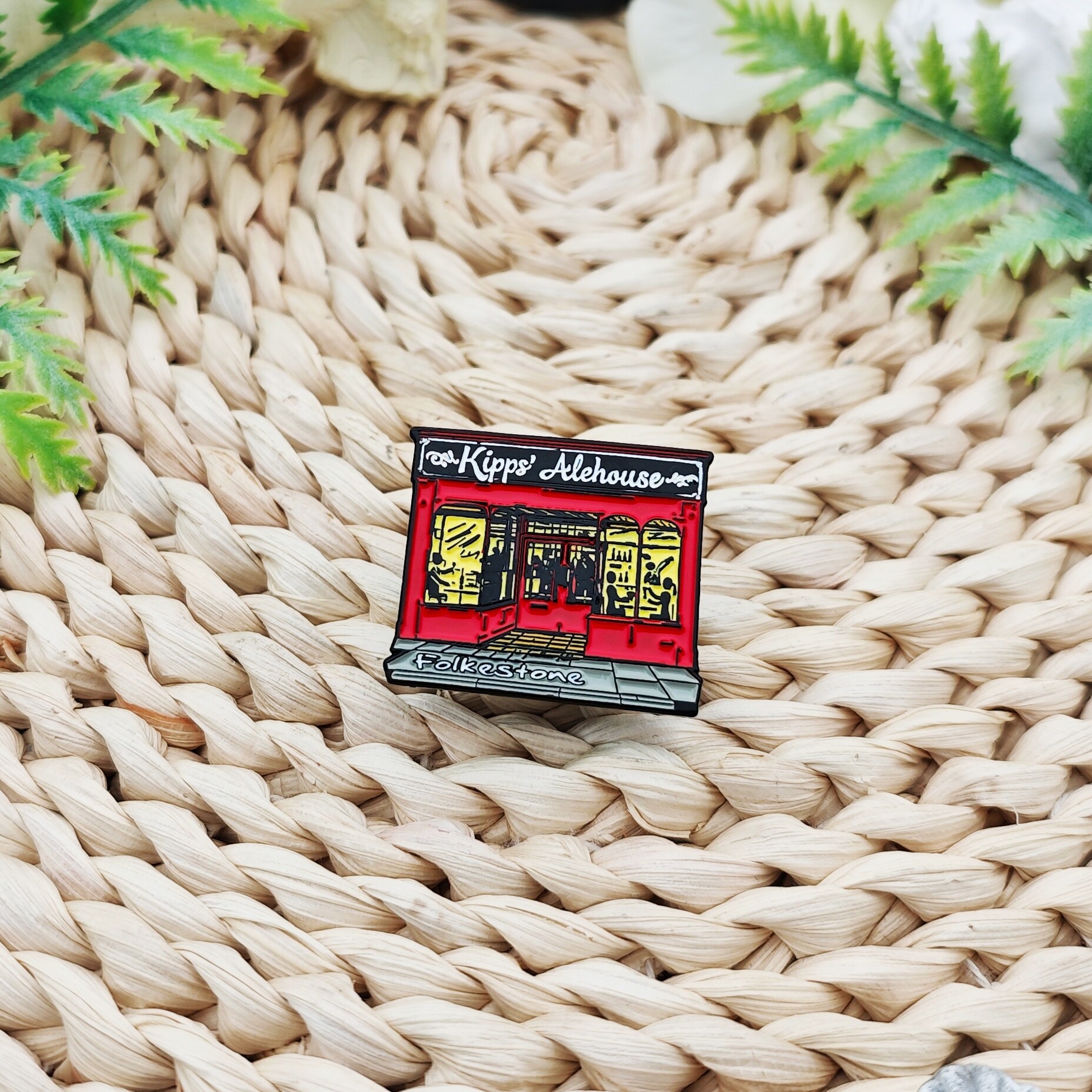 Kipps' Alehouse Square Enamel Pin