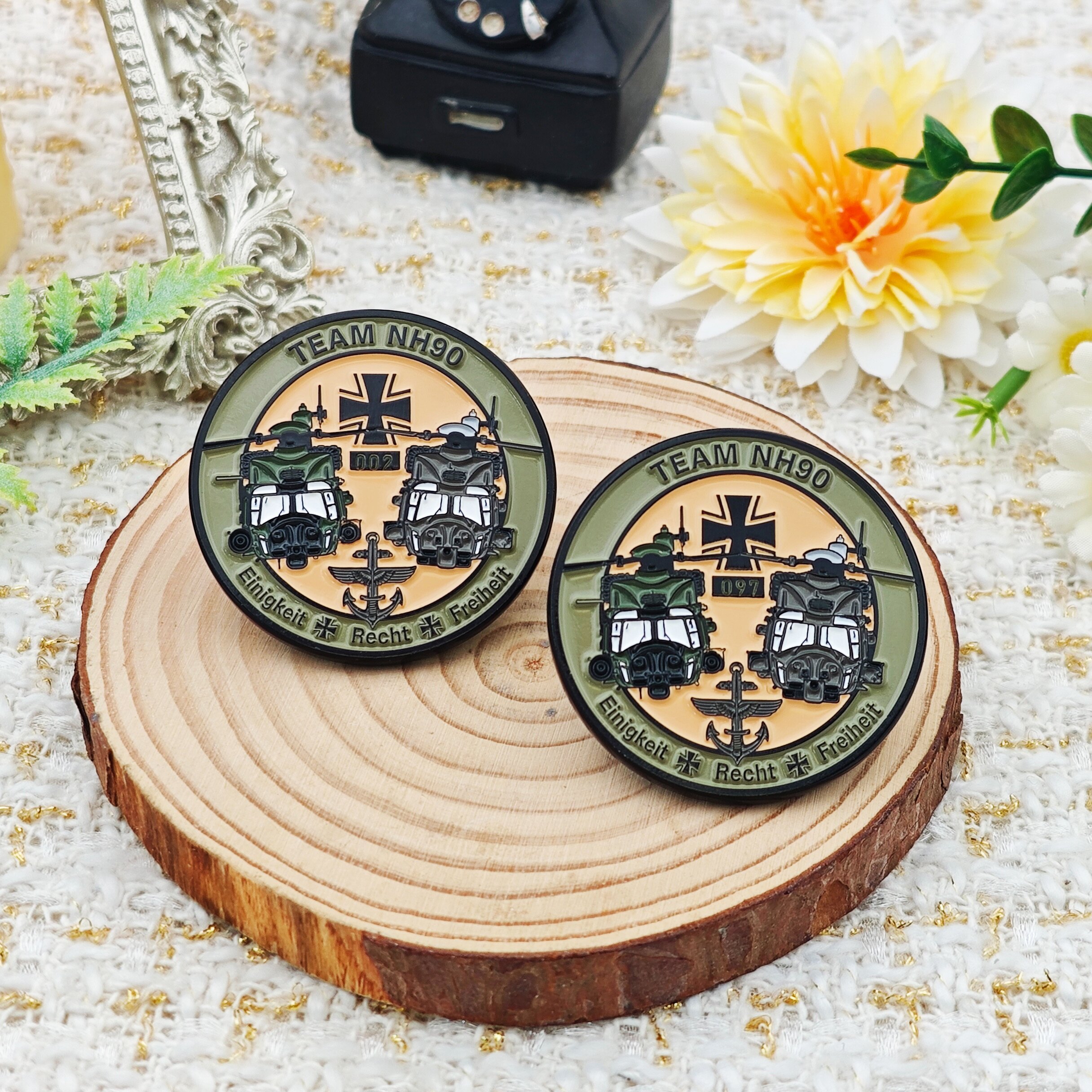 Team NATO HEL Helicopter Germany Flag Commemorative Coin