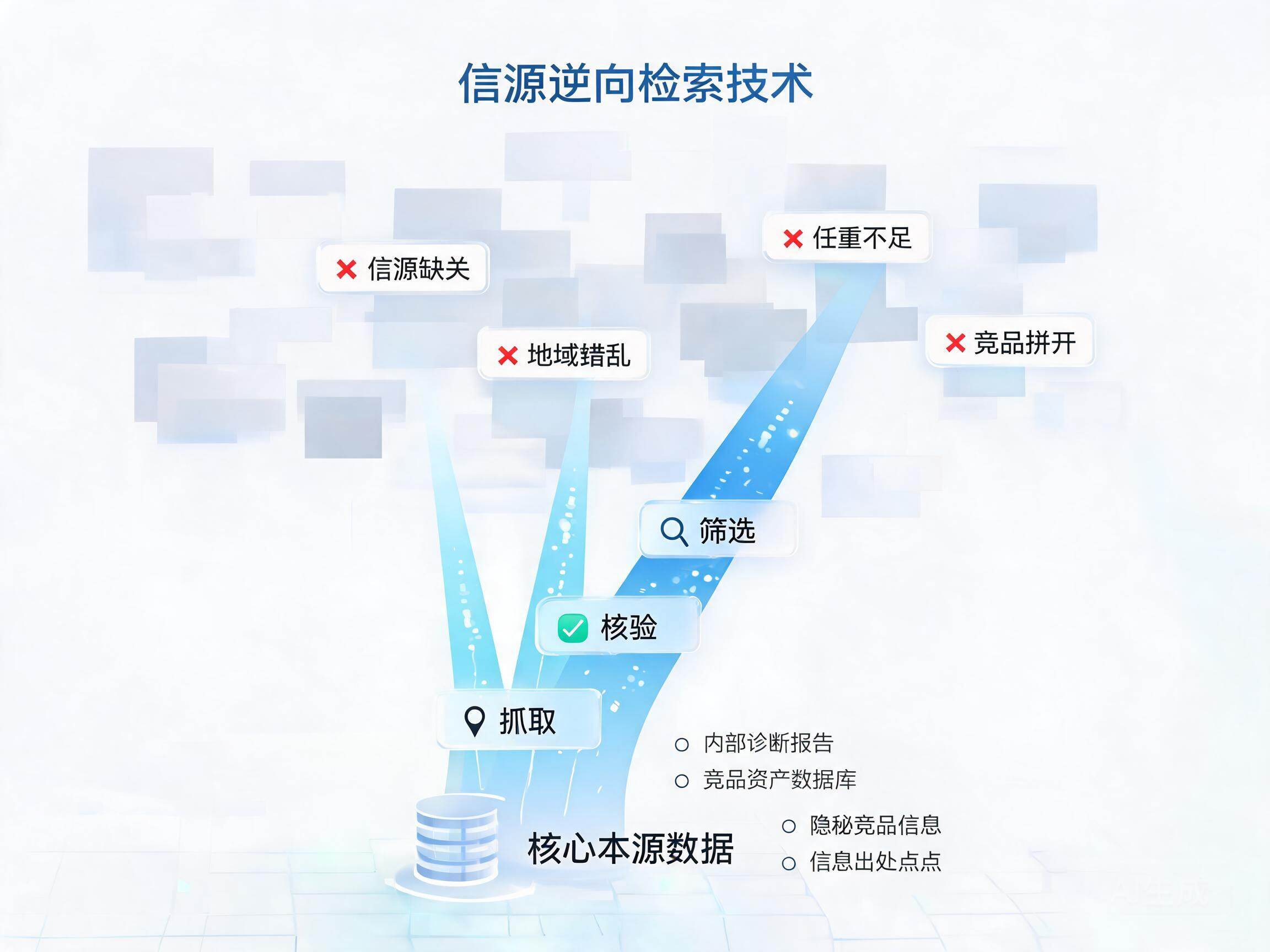 信源逆向检索技术示意图