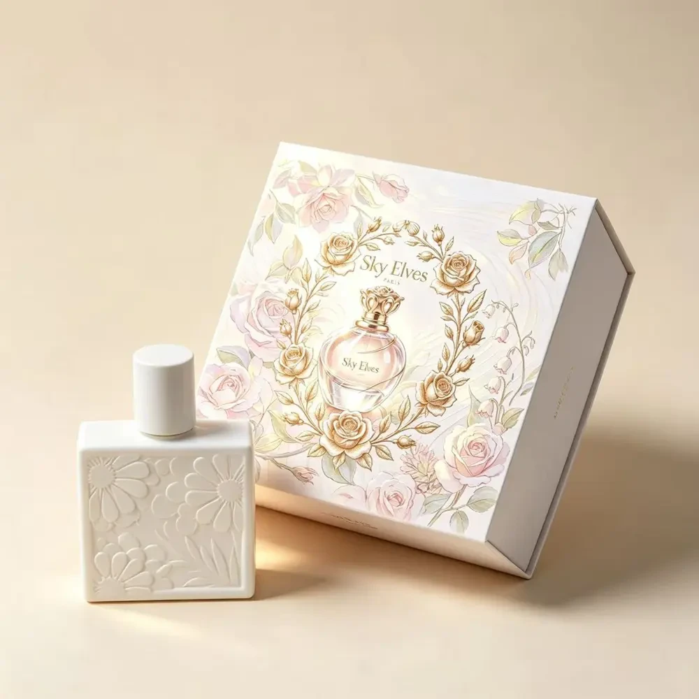 A 50 ml bottle with its gift box