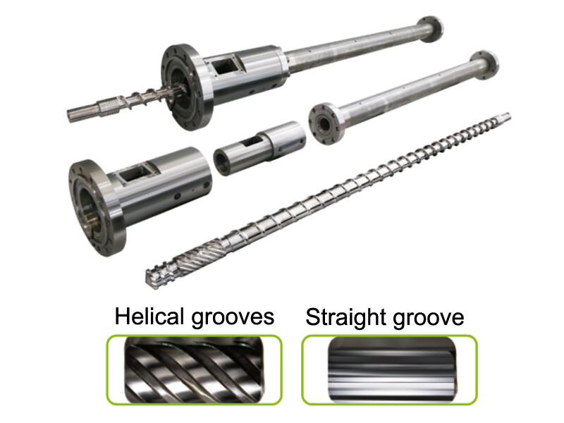 Grooved bush Extruder view 1