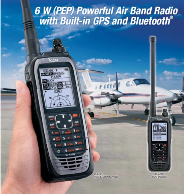 ICOM IC-A25N/C航空手持台